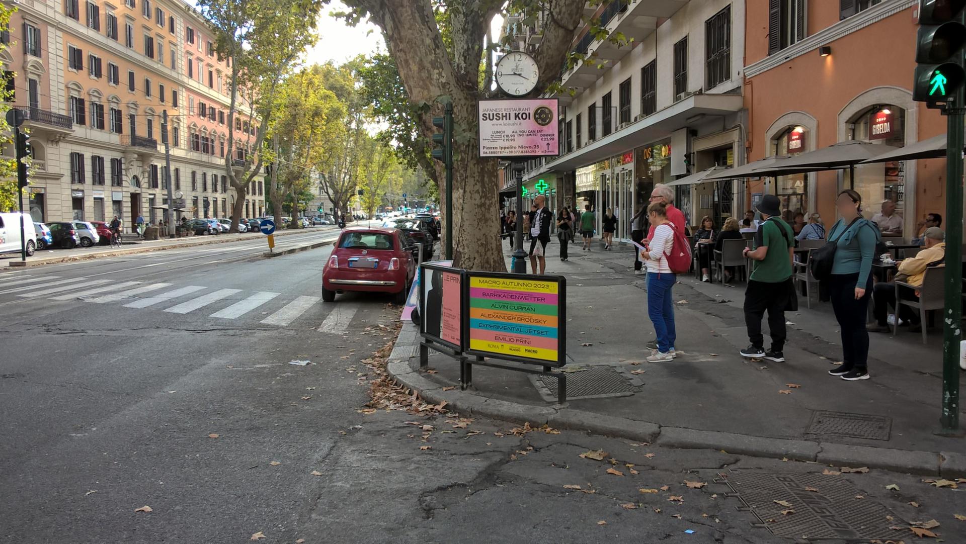 Impianto a VIALE TRASTEVERE - ang. Via S. Francesco a Ripa (dir. Monteverde)  Roma