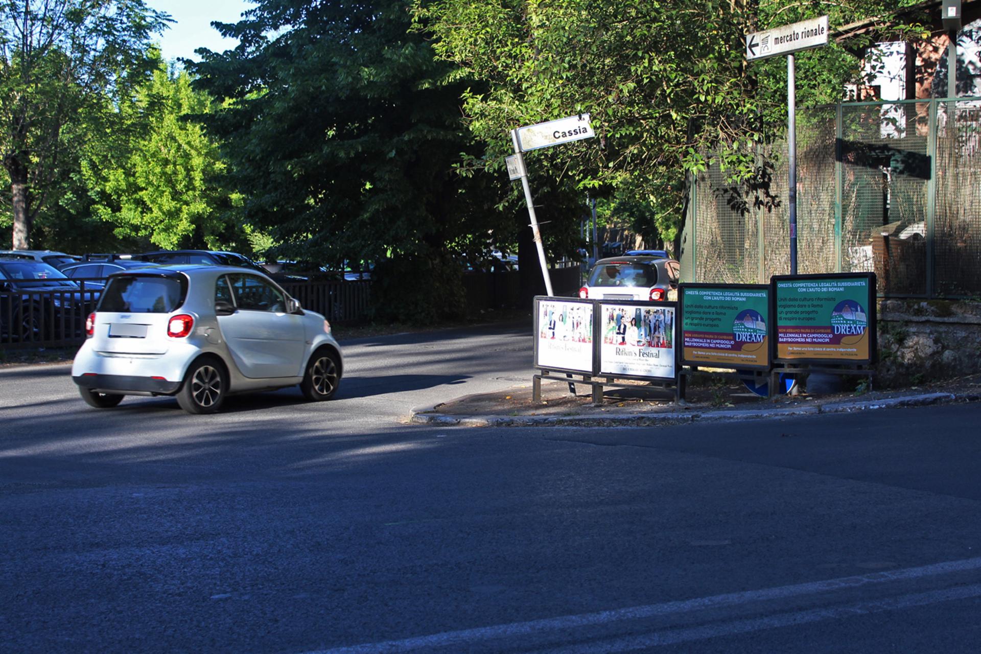 Impianto a VIA CASSIA - ang. Via Pareto (dx)  Roma