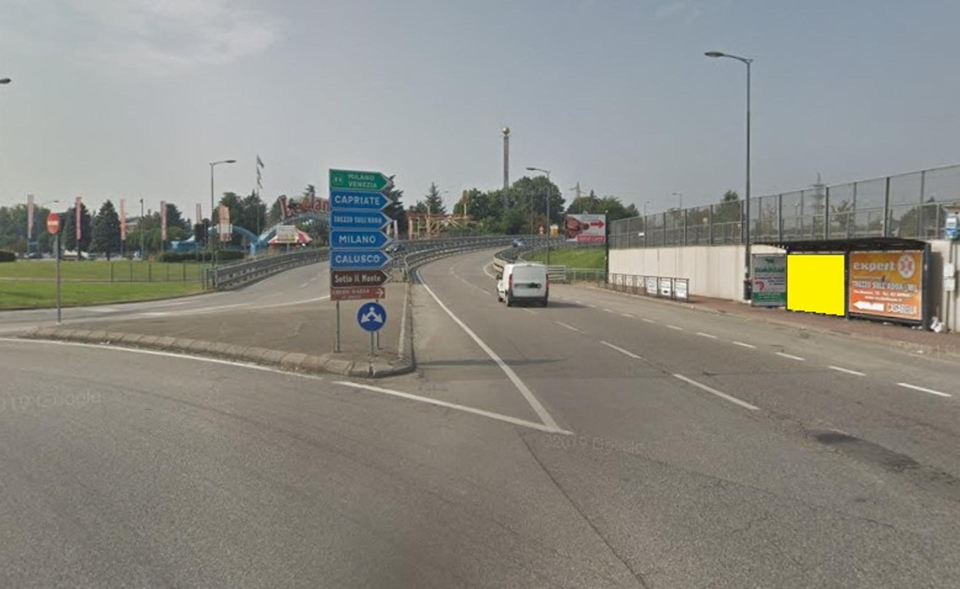 Impianto PENSILINA a Capriate San Gervasio, in zona McDonald's