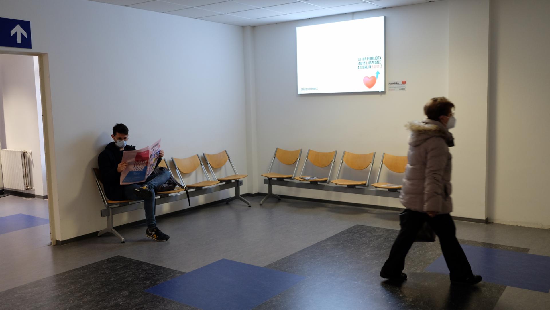 Impianto a Ospedale di Cisanello-Area Attesa 8 (Radiodiagnostica)  Pisa