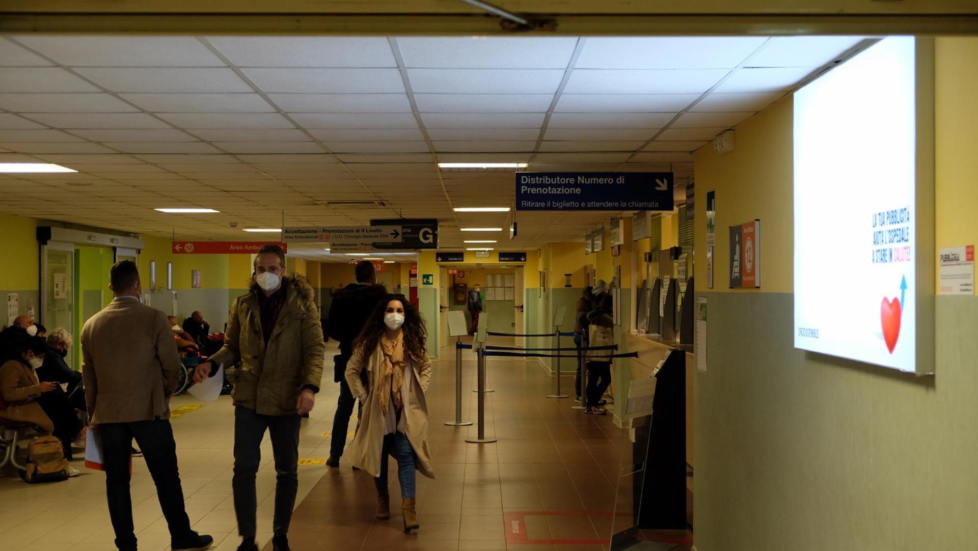 Impianto a Ospedale di Cisanello-Area Attesa 12 (Endoscopia)  Pisa