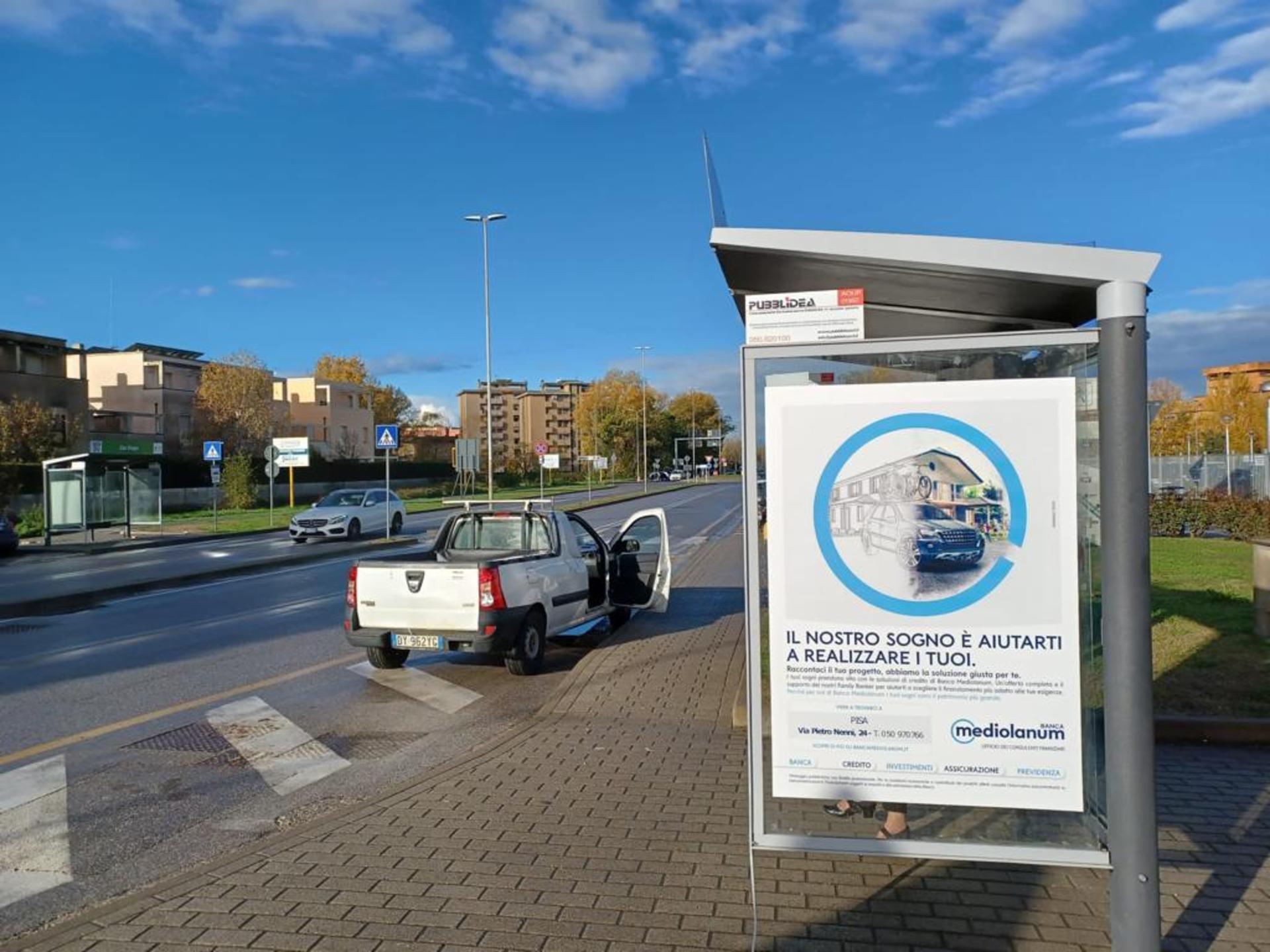 Impianto a Ospedale di Cisanello-Fermata San Biagio verso Via Manghi, lato destro  Pisa