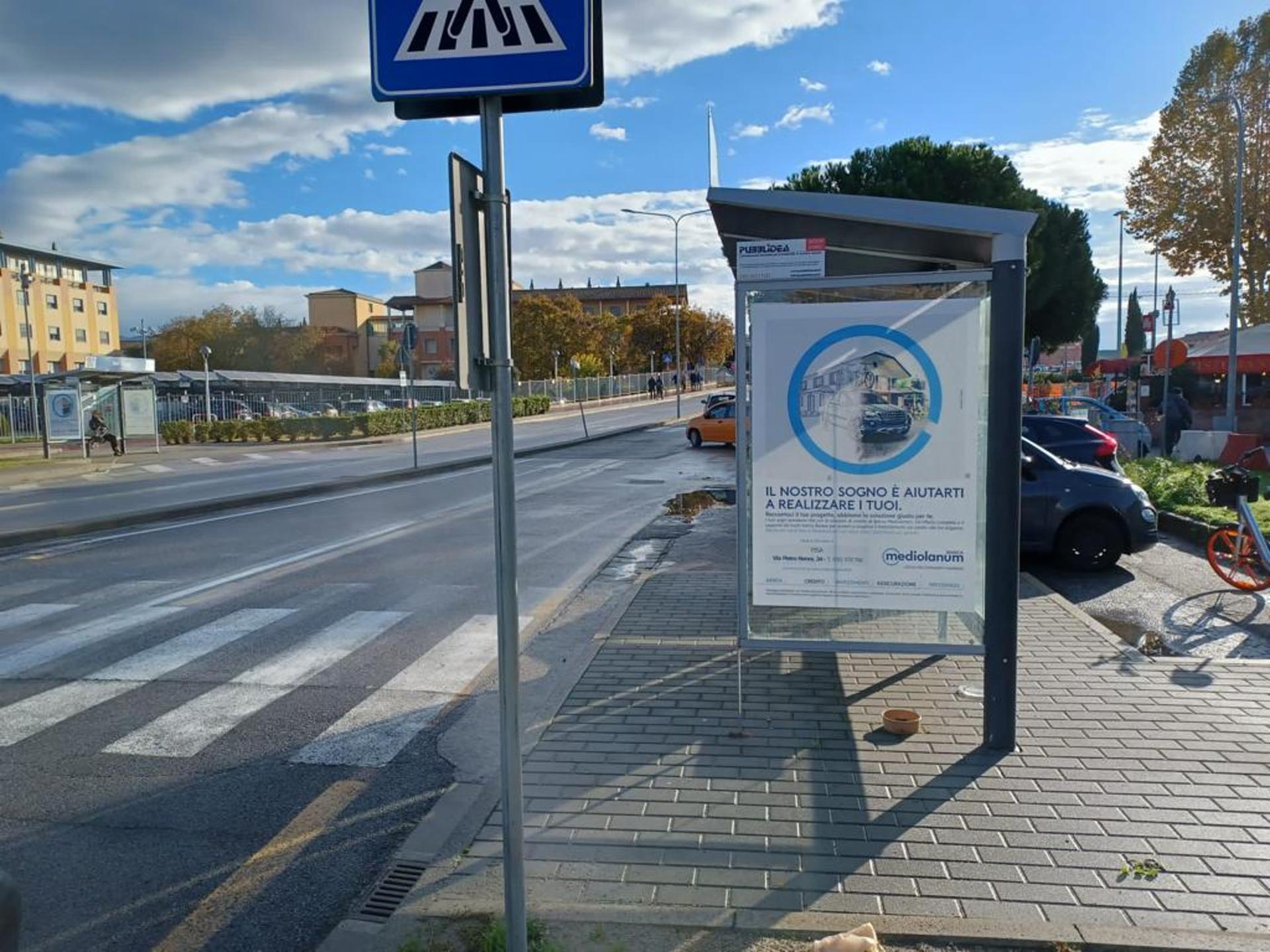 Impianto a Ospedale di Cisanello-Fermata San Biagio verso Via Piero Trivella, lato destro  Pisa