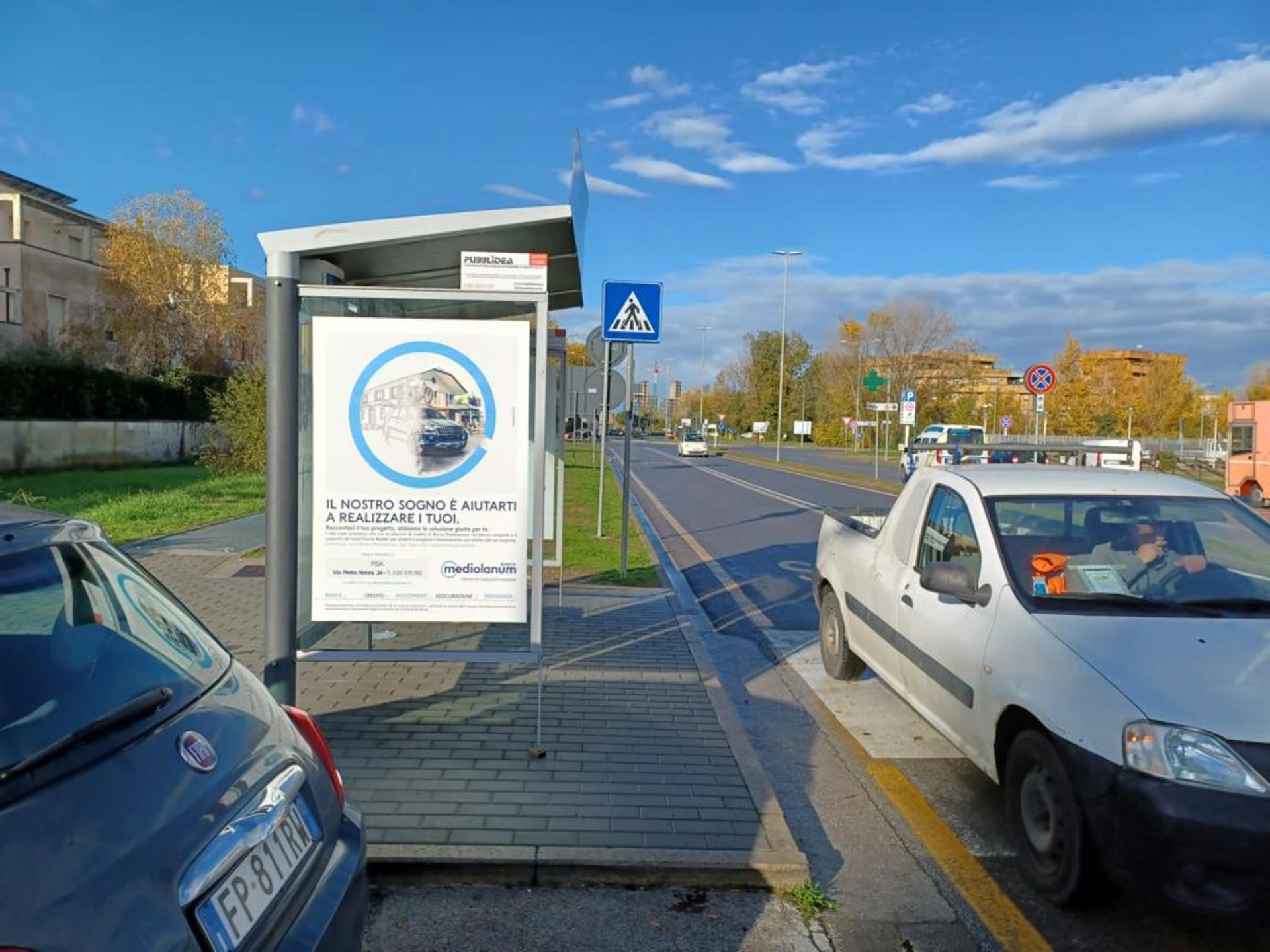 Impianto a Ospedale di Cisanello-Fermata San Biagio verso Via Piero Trivella, lato sinistro  Pisa