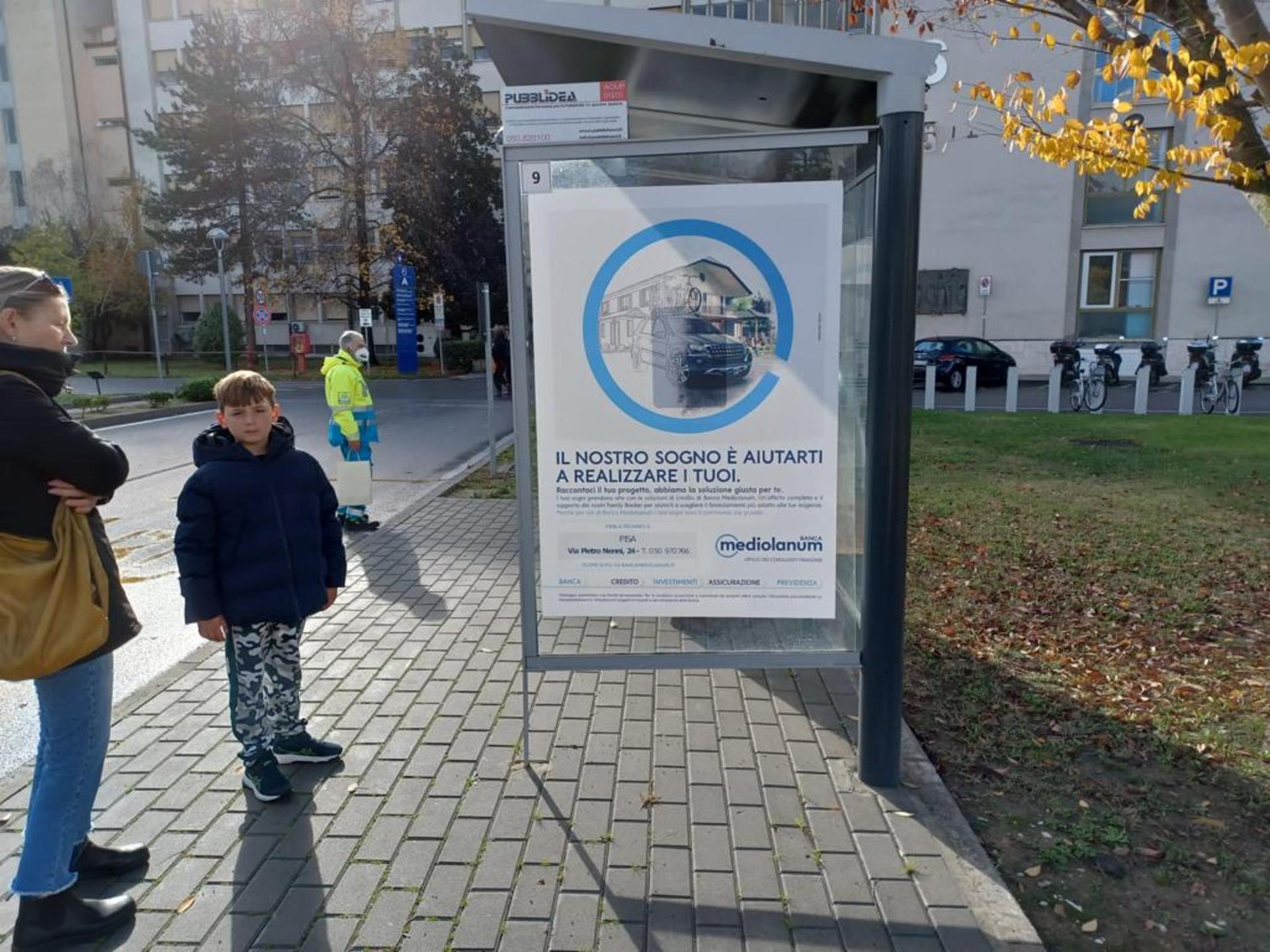 Impianto a Ospedale di Cisanello-Fermata Nazionale verso Ortopedia, lato sinistro  Pisa
