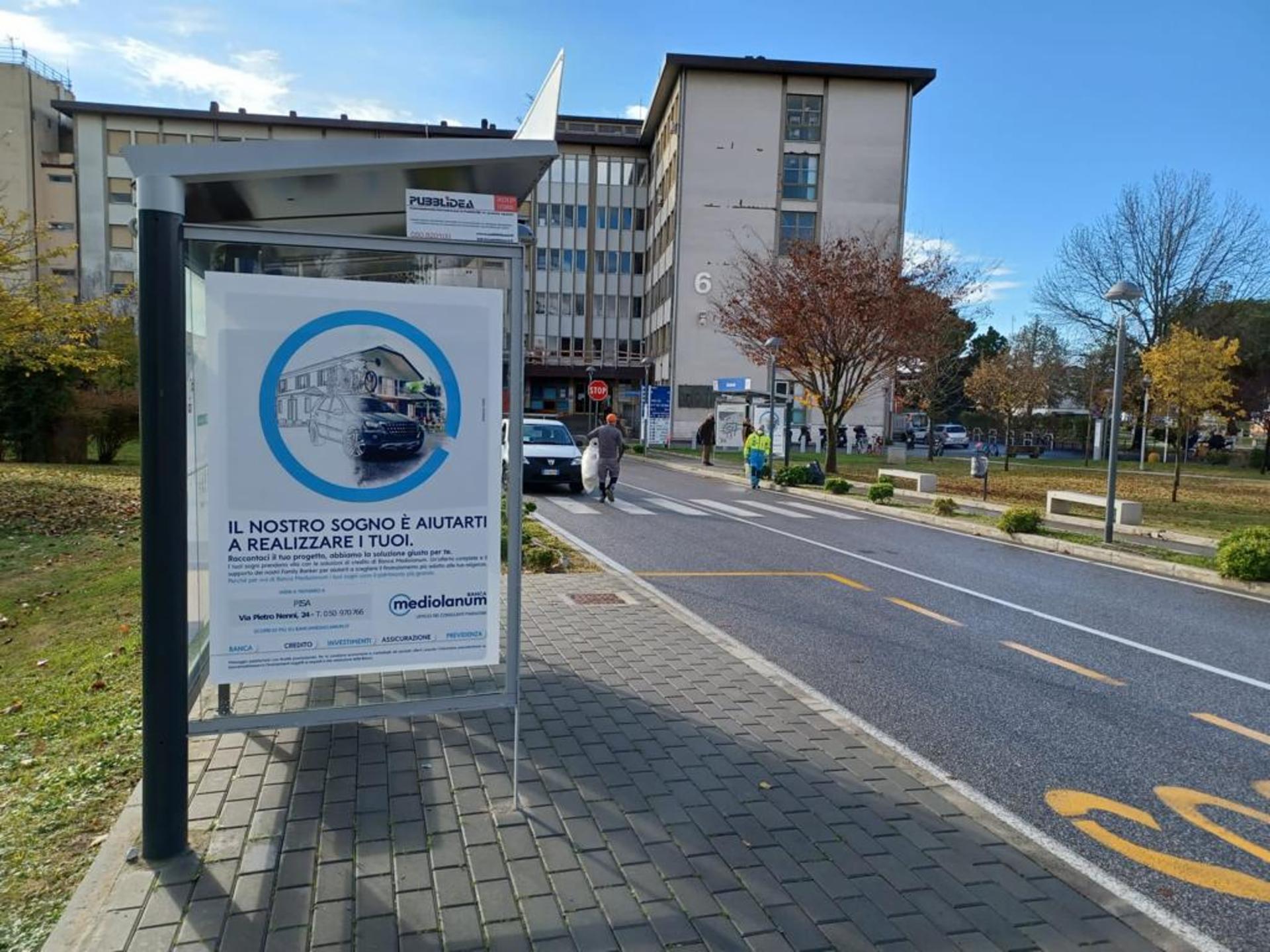 Impianto PENSILINA a Pisa, in zona Bar Hermes