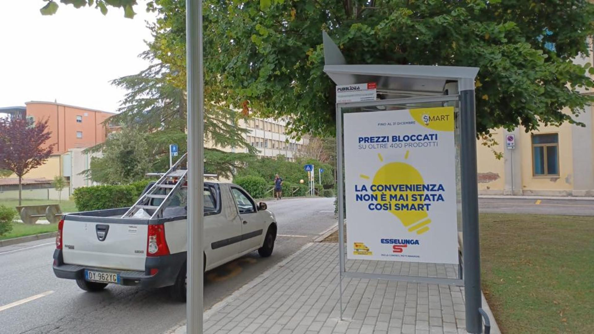 Impianto a Ospedale di Cisanello-Fermata Mensa verso Ortopedia , lato destro  Pisa