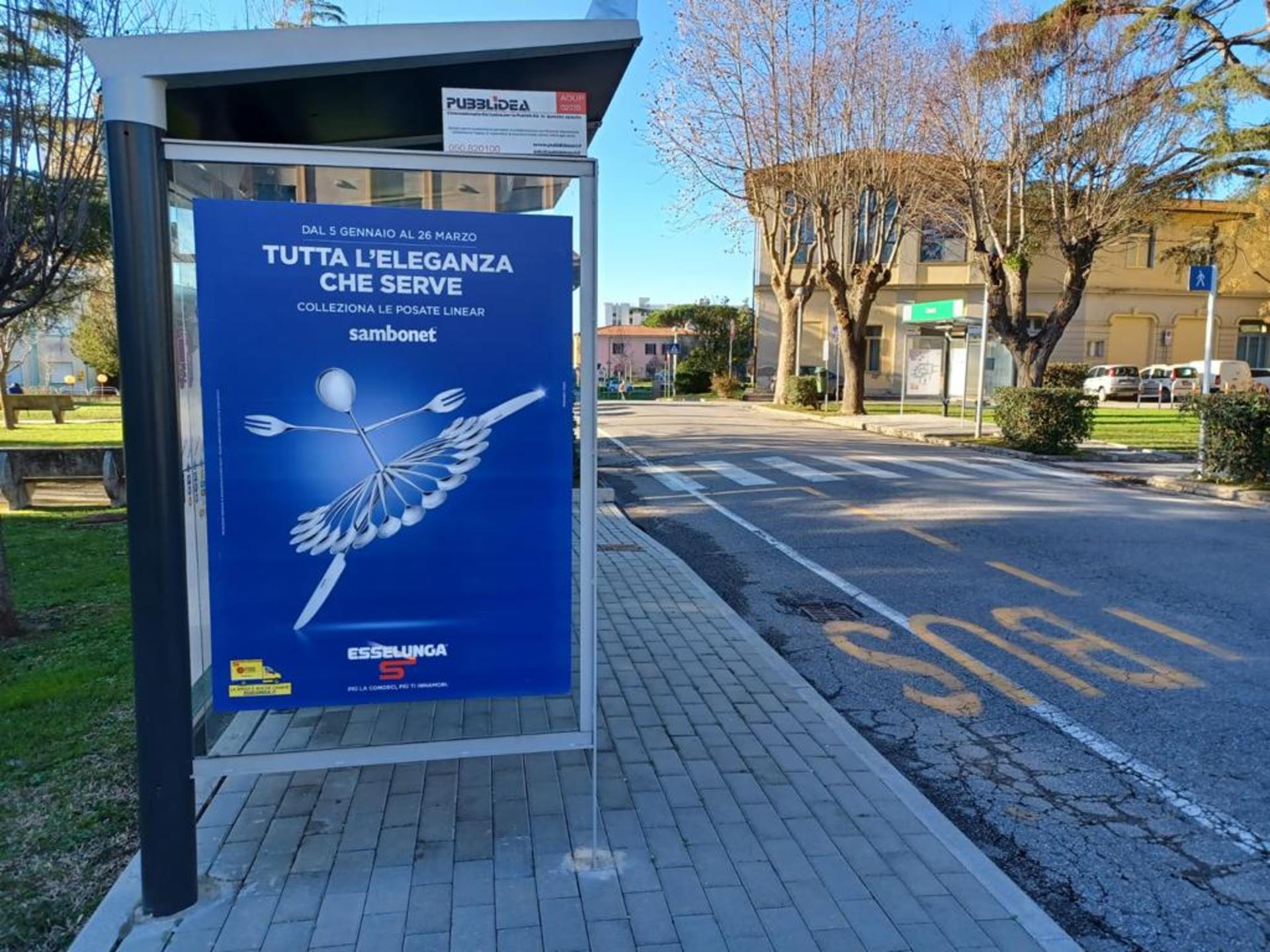 Impianto a Ospedale di Cisanello-Fermata Mensa verso Edificio 7, lato sinistro  Pisa
