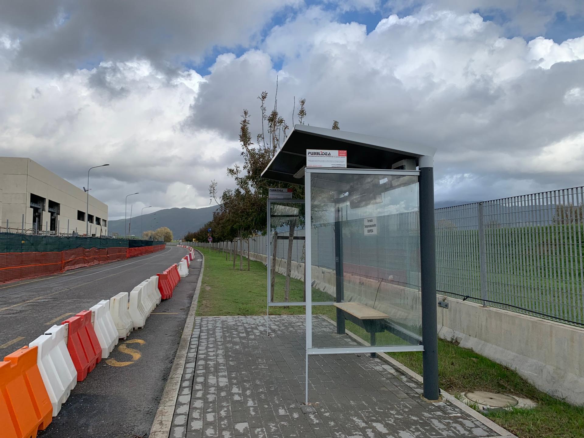 Impianto a Ospedale di Cisanello-Fermata Ingresso fornitori verso Mensa Aziendale, lato destro  Pisa