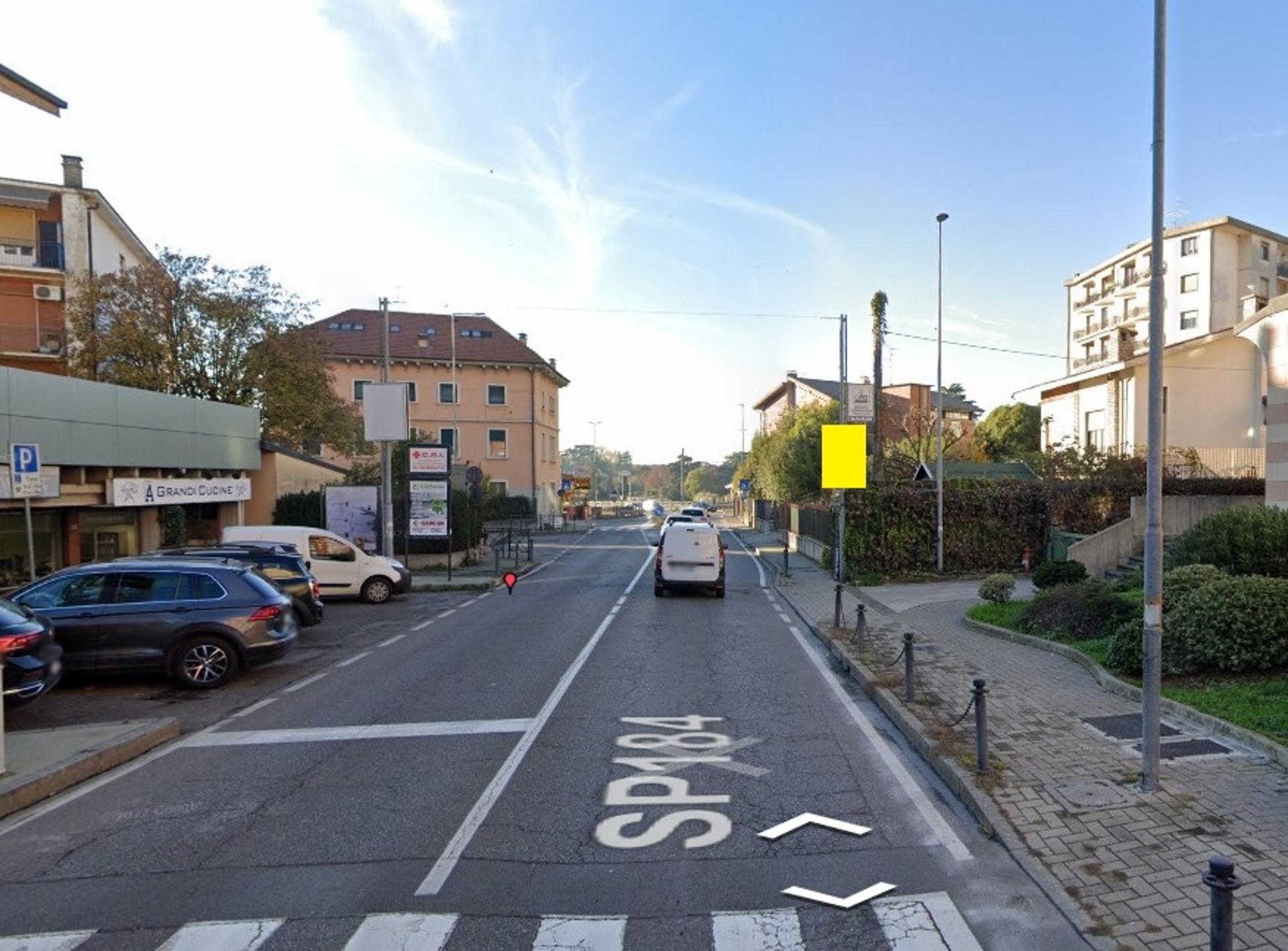 Impianto TARGA PALO a Capriate San Gervasio, in zona Gelateria La Gabbia