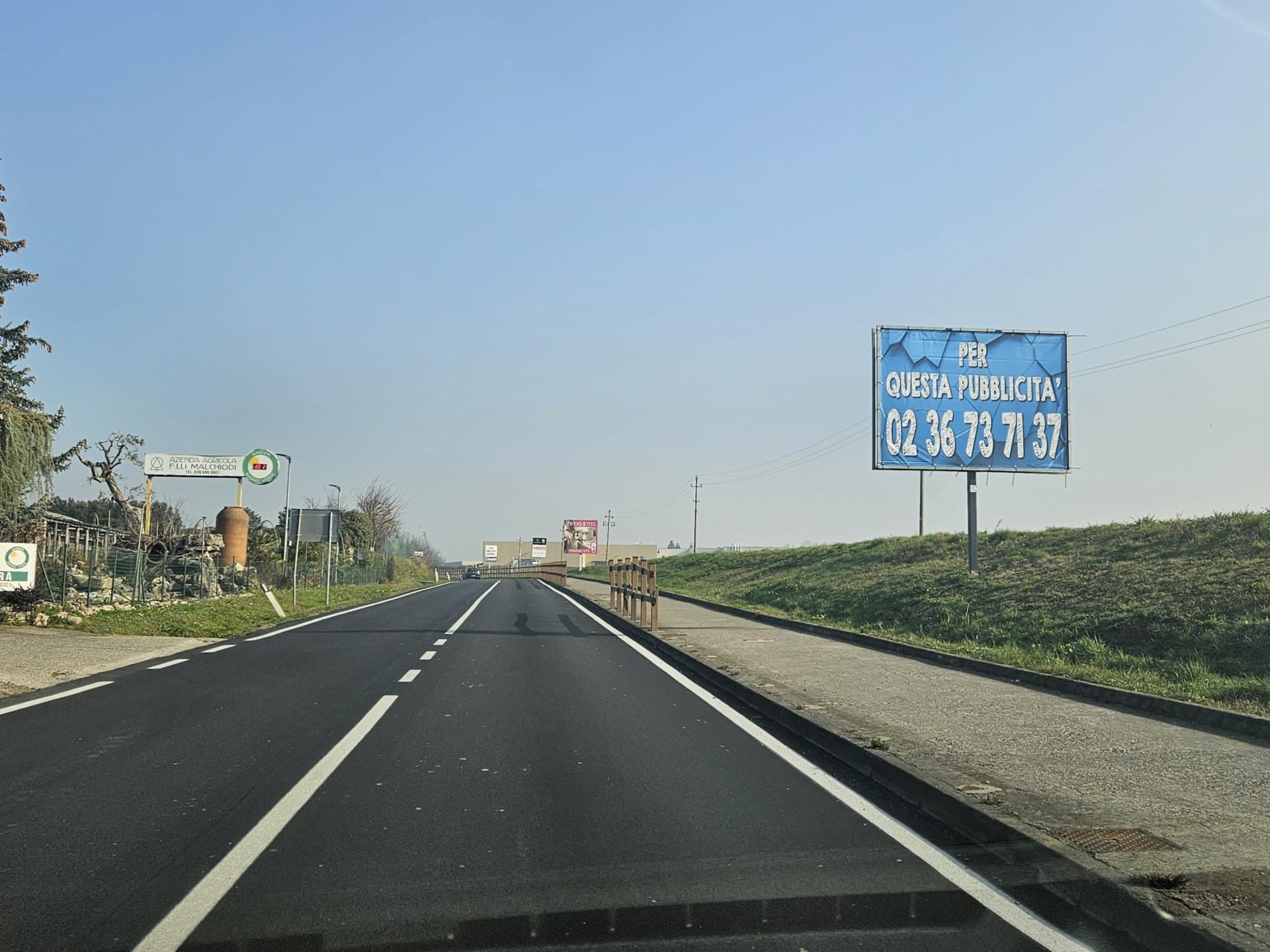 Impianto a S.P. 3 Via Goito civ. 127 lato dx dir. Bernareggio  Vimercate