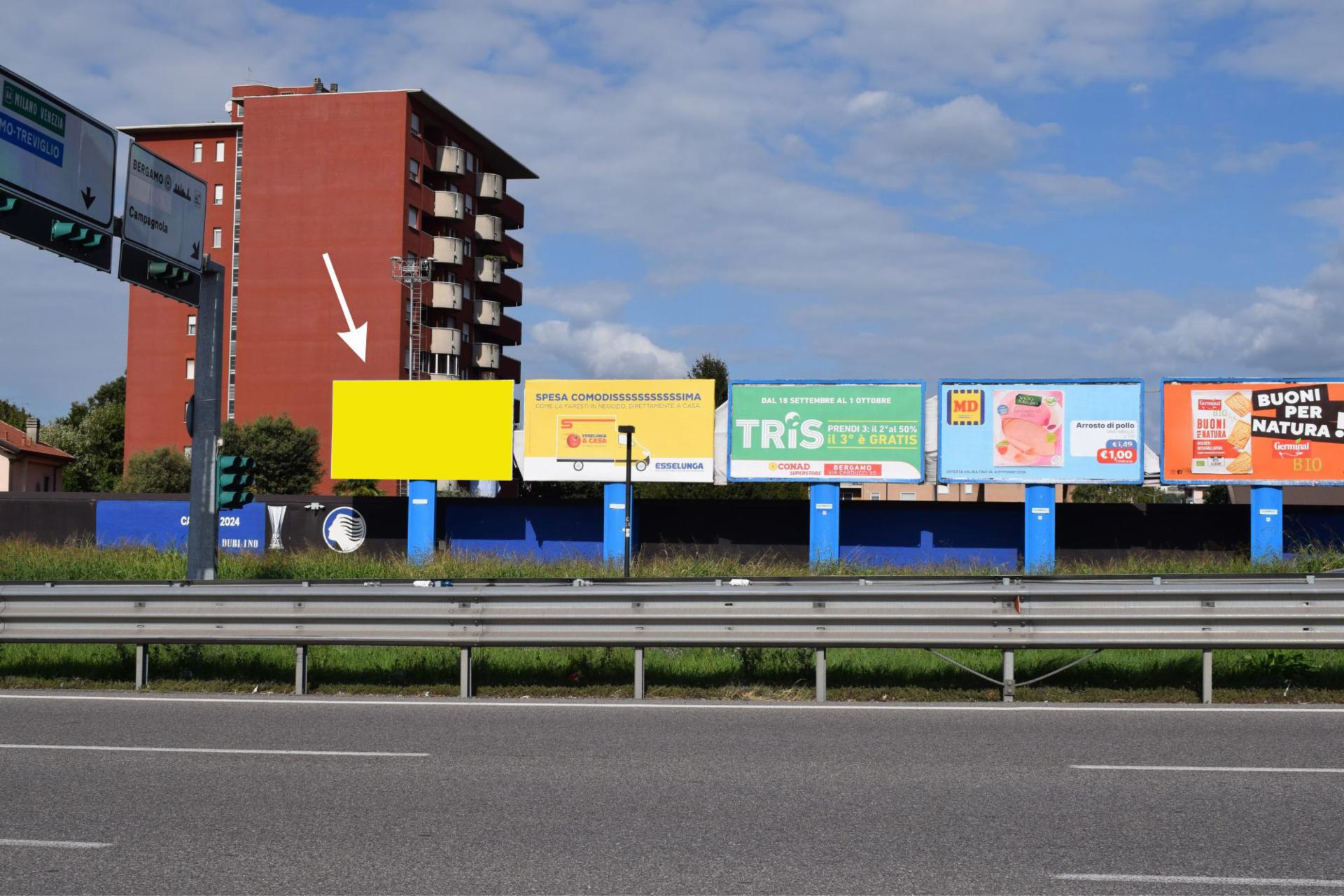 Impianto poster a Bergamo