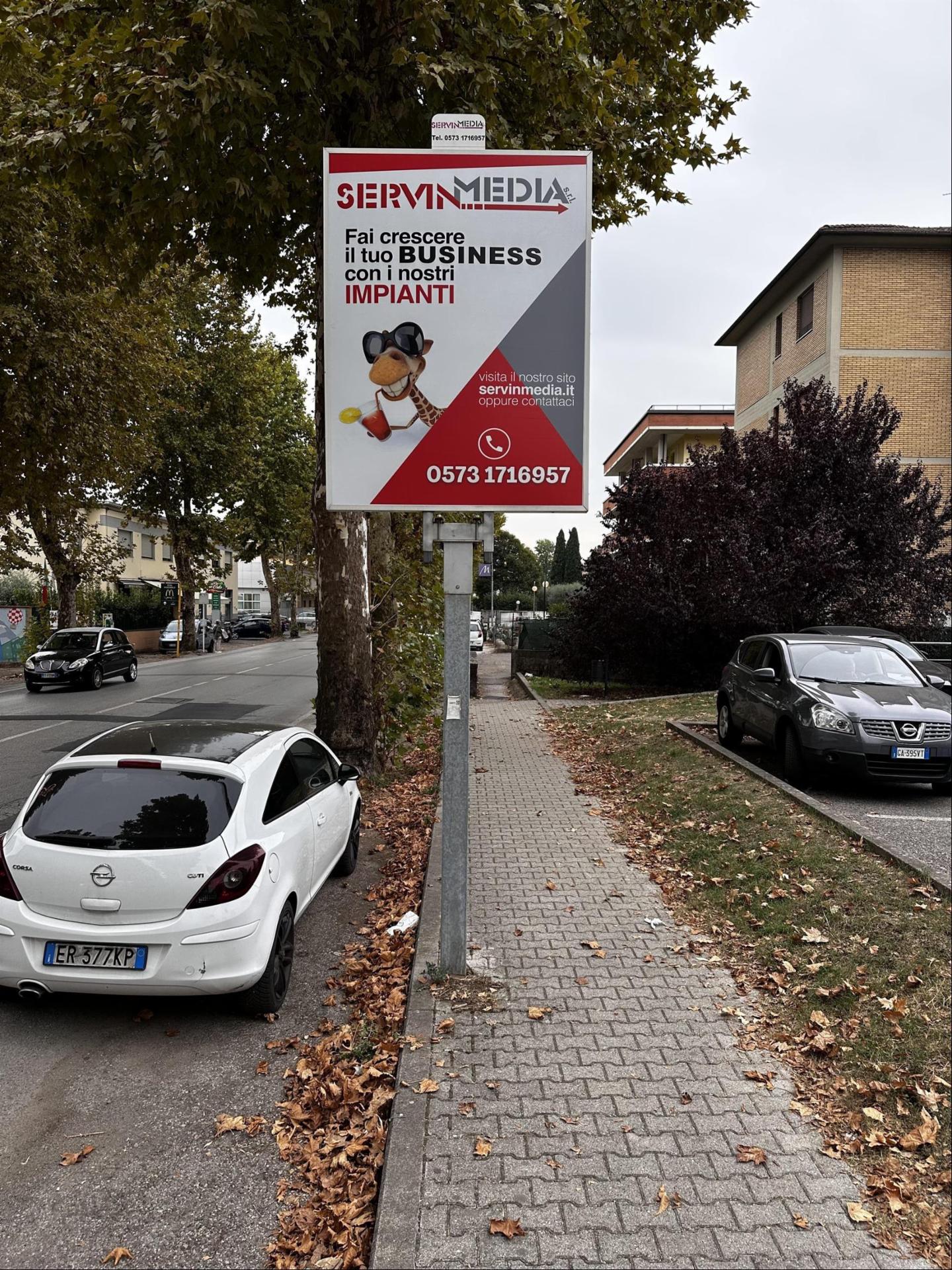 Impianto cartellonistica a Pistoia