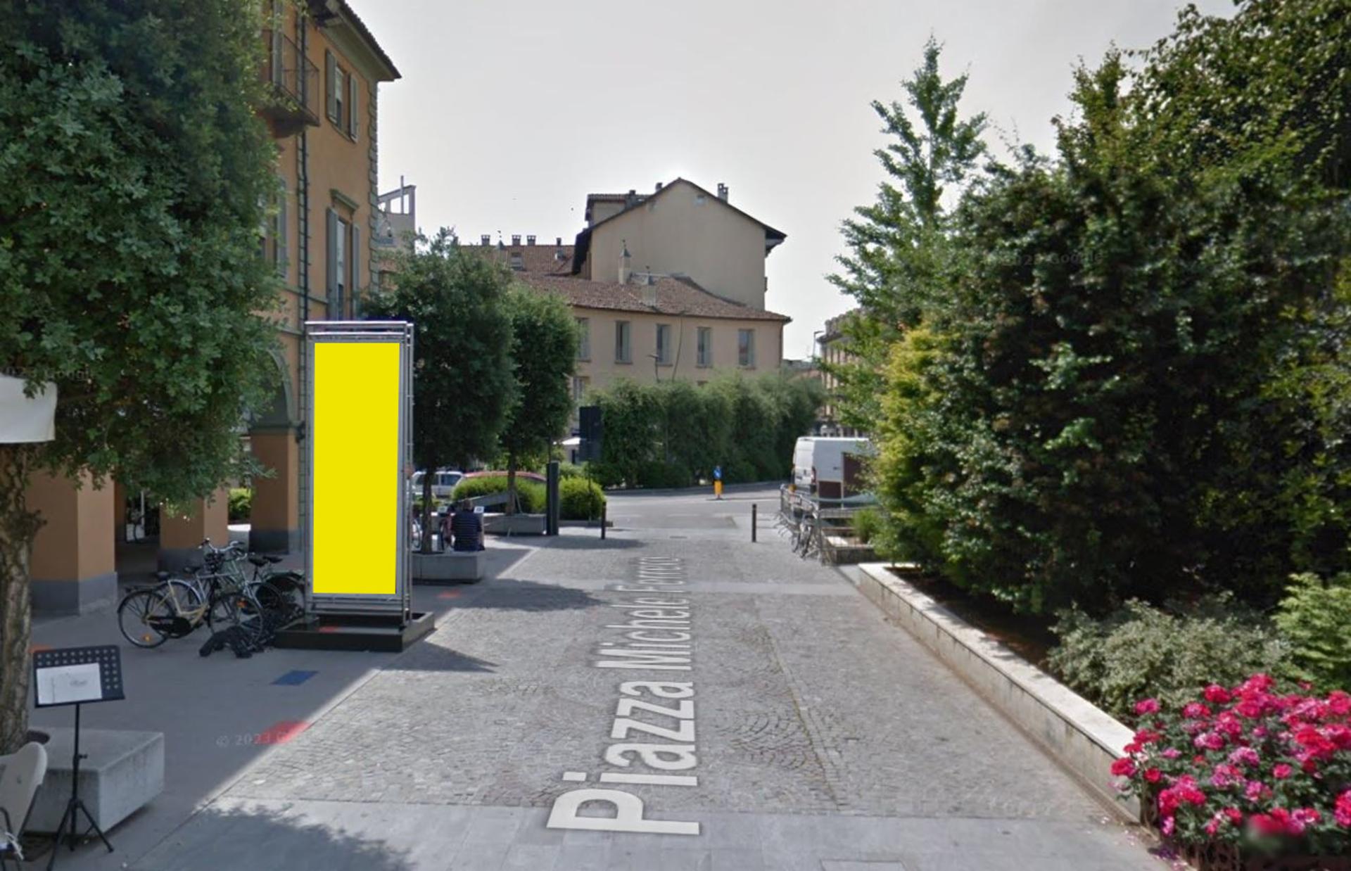 Impianto TOTEM a Alba, in zona Piazza Duomo