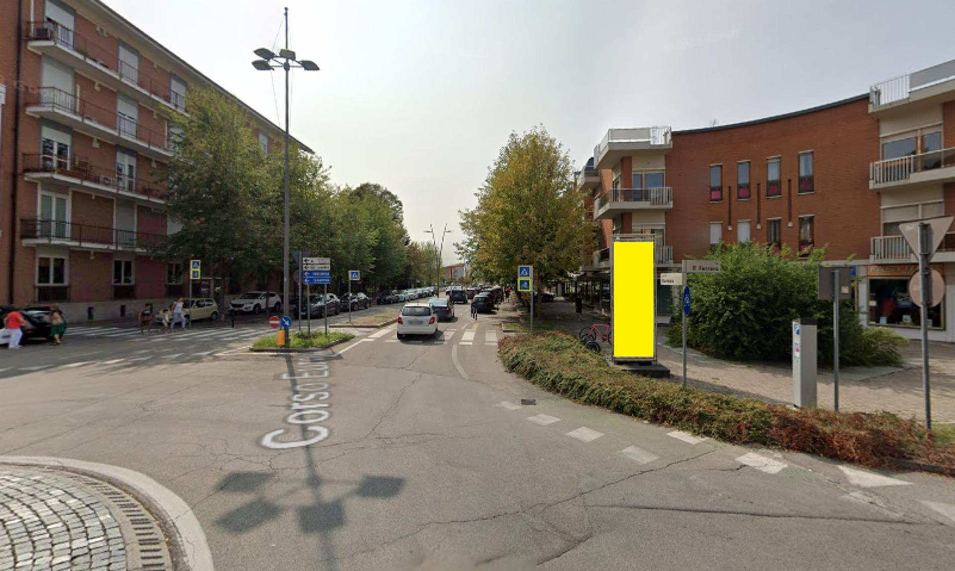 Impianto TOTEM a Alba, in zona Bar della Stazione