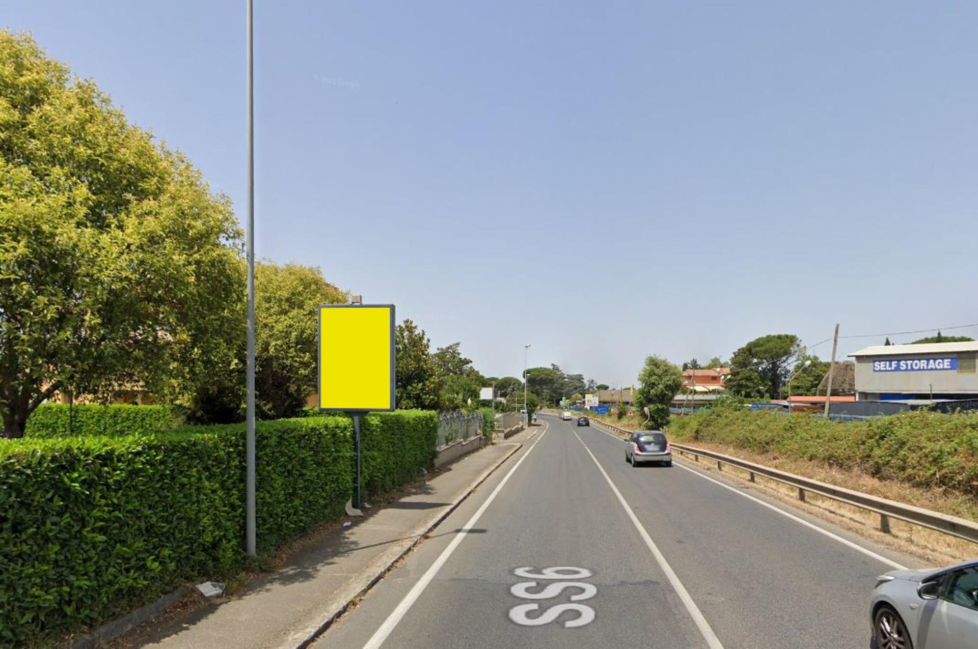 Impianto CARTELLONISTICA a Monte Compatri, in zona Pantano - via Casilina inc. via dell'Aqcua Felice