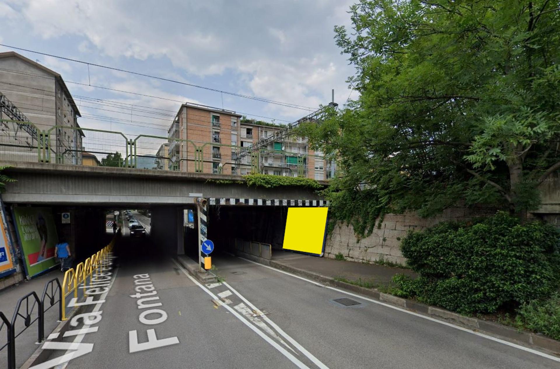 Impianto POSTER a Trento, in zona Monumento a Dante Alighieri