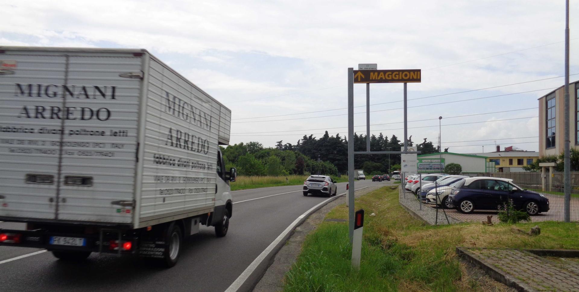 Impianto FRECCE / PREINSEGNE a Vimercate, in zona Outlet Marzotto