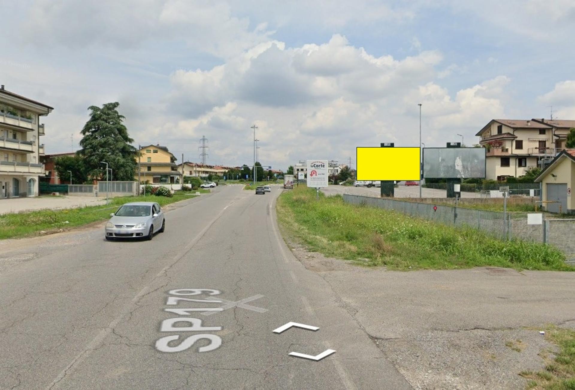 Impianto a S.P. 179 Km. 4+340/dx (dir. Trezzo)  Trezzano Rosa