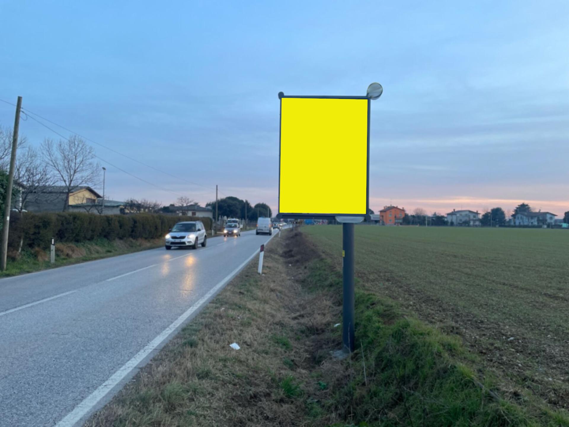 Impianto CARTELLONISTICA a Pozzuolo del Friuli, in zona Cargnacco:via Lumignacco/Buttrio