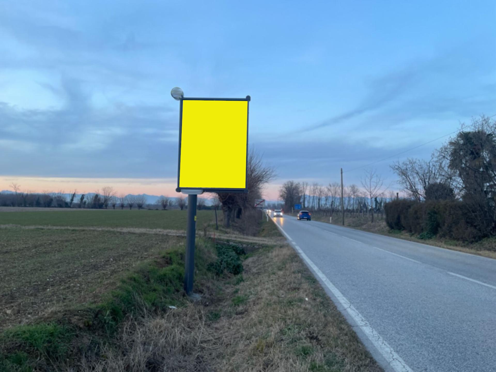 Impianto CARTELLONISTICA a Pozzuolo del Friuli, in zona Cargnacco:via Lumignacco/Buttrio