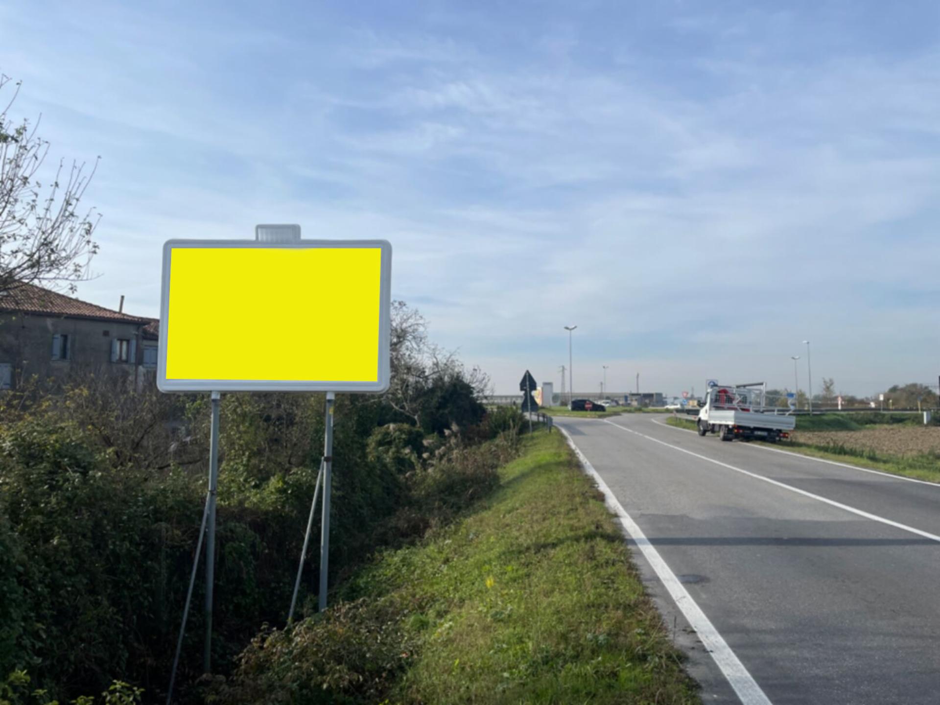 Impianto CARTELLONISTICA a Loreo, in zona Chiesa di Santa Maria Assunta