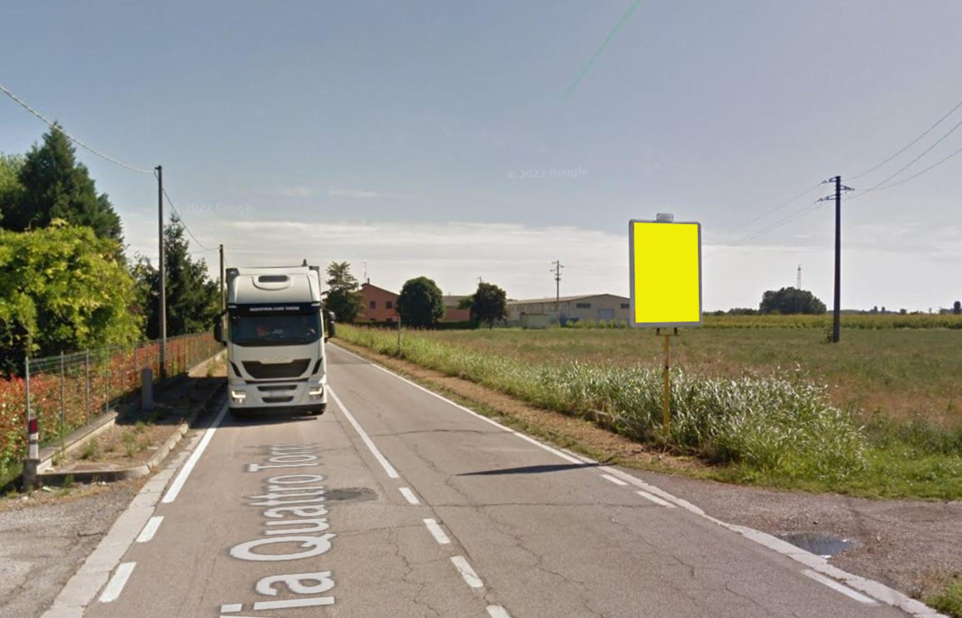 Impianto CARTELLONISTICA a Terre del Reno, in zona Dpiù