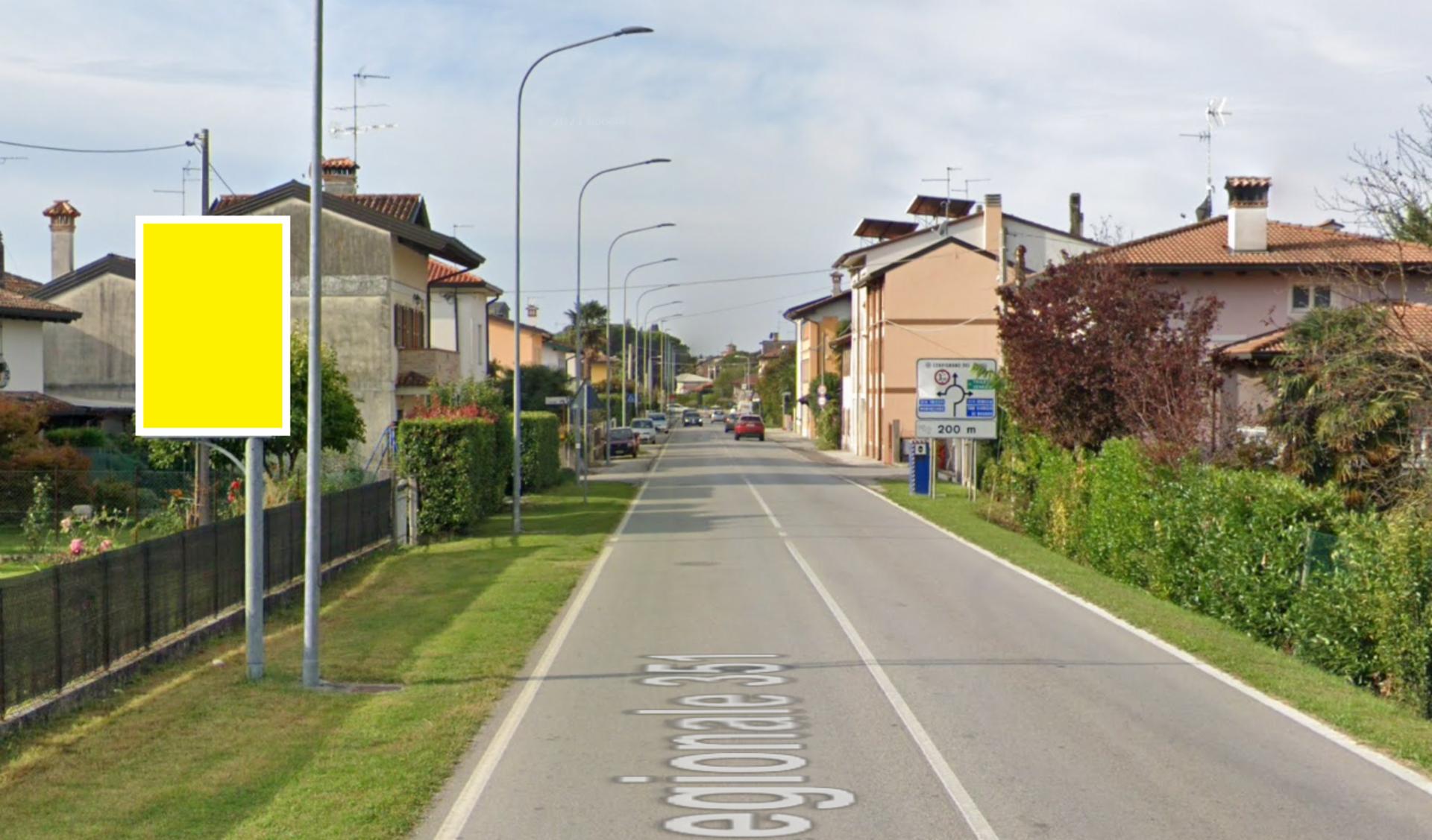 Impianto CARTELLONISTICA a Cervignano del Friuli, in zona Bar da Piera
