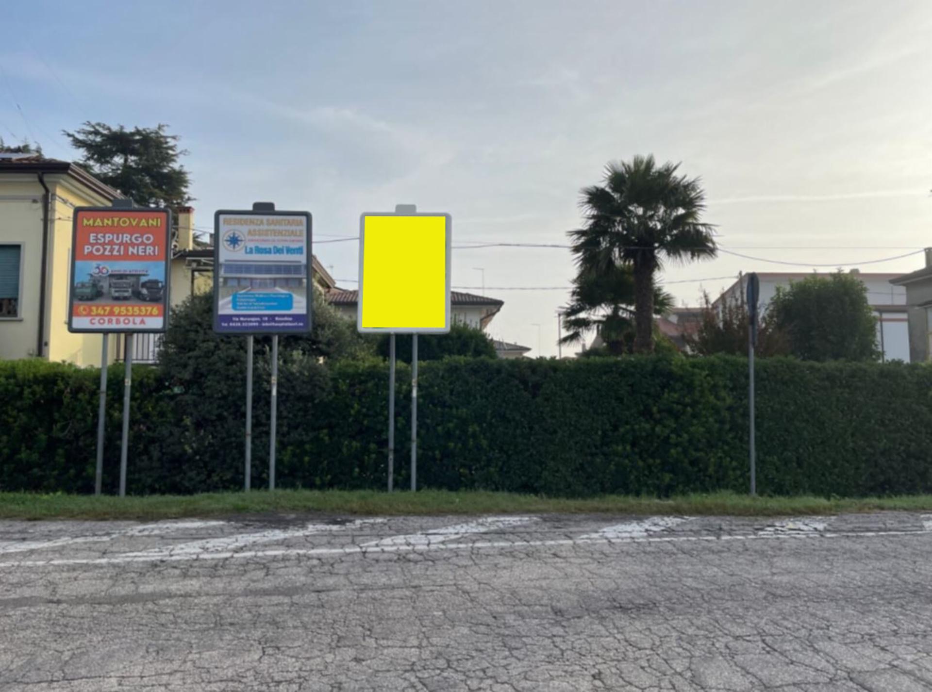 Impianto CARTELLONISTICA a Adria, in zona Boccato Vittorio
