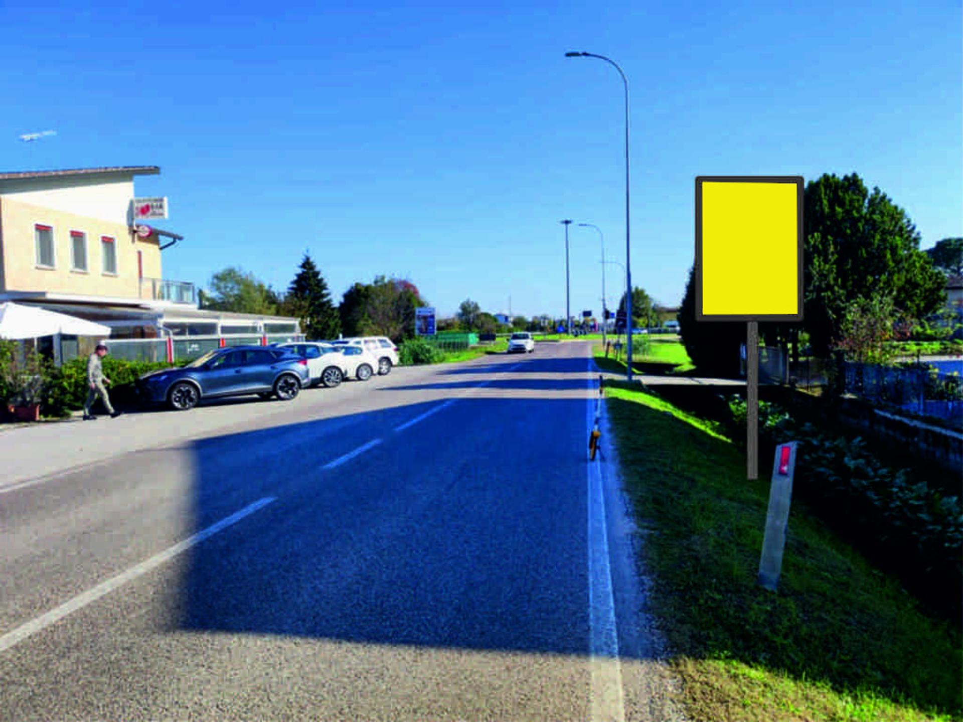 Impianto CARTELLONISTICA a Codognè, in zona Monumento ai Caduti