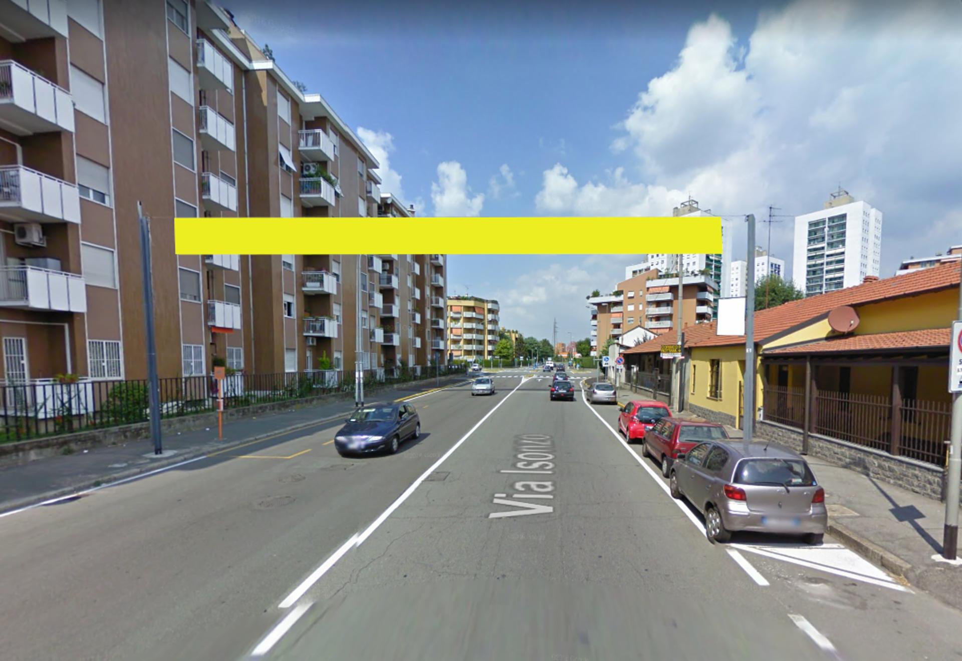 Impianto STRISCIONE a Cesano Boscone, in zona Lidl