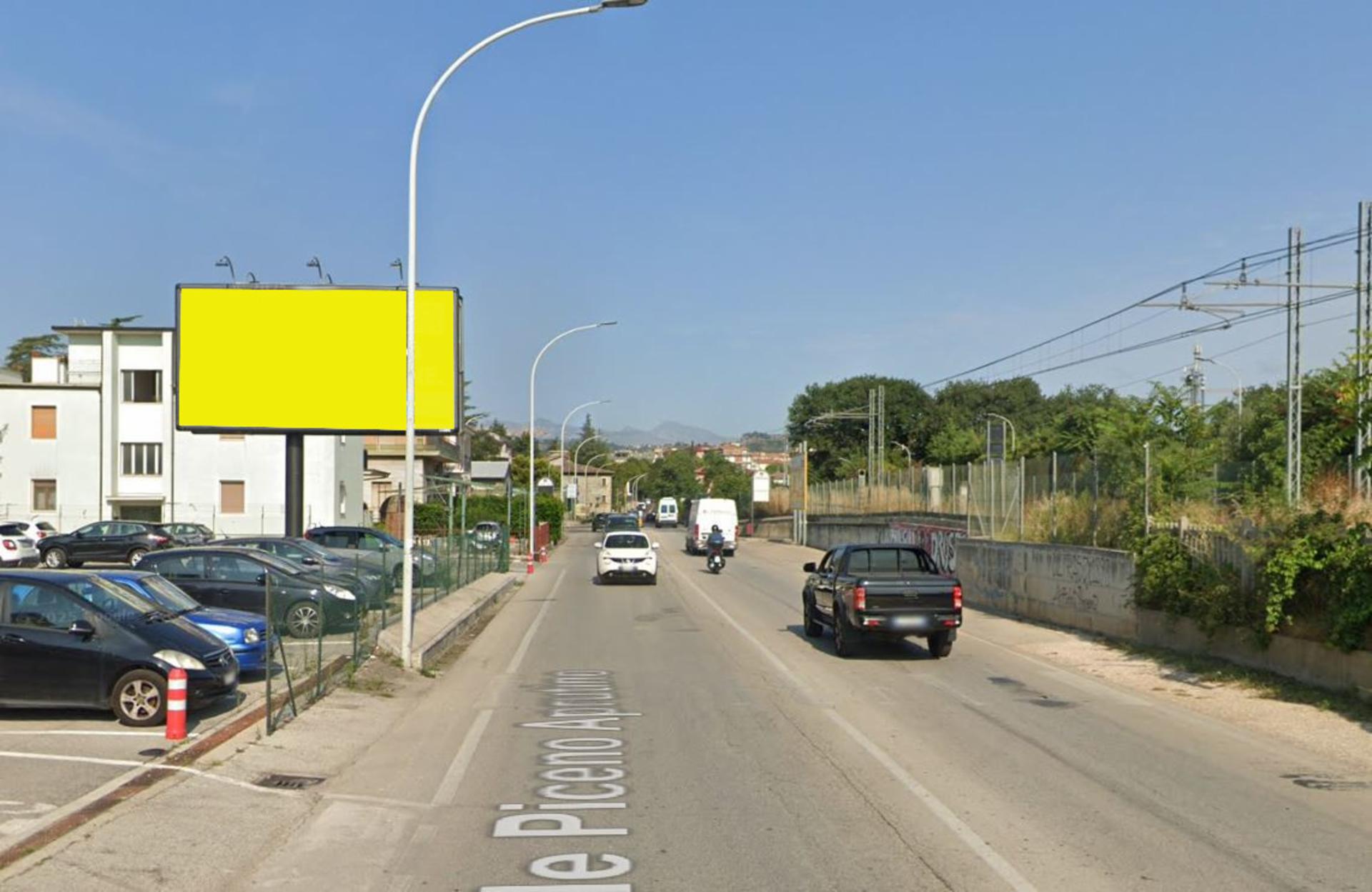 Impianto a VIA P. APRUTINA A M 73 DIREZIONE EST ROT. ESERCITO- RETRO  Ascoli Piceno