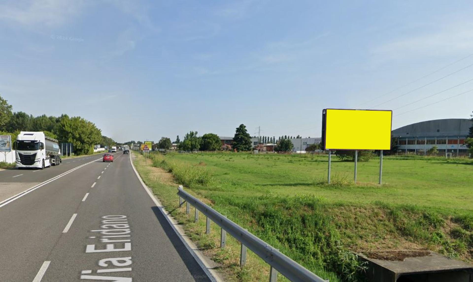Impianto a VIA ERIDANO DX DIREZIONE VIA MODENA M 65 PRIMA IMP CANDI  Ferrara