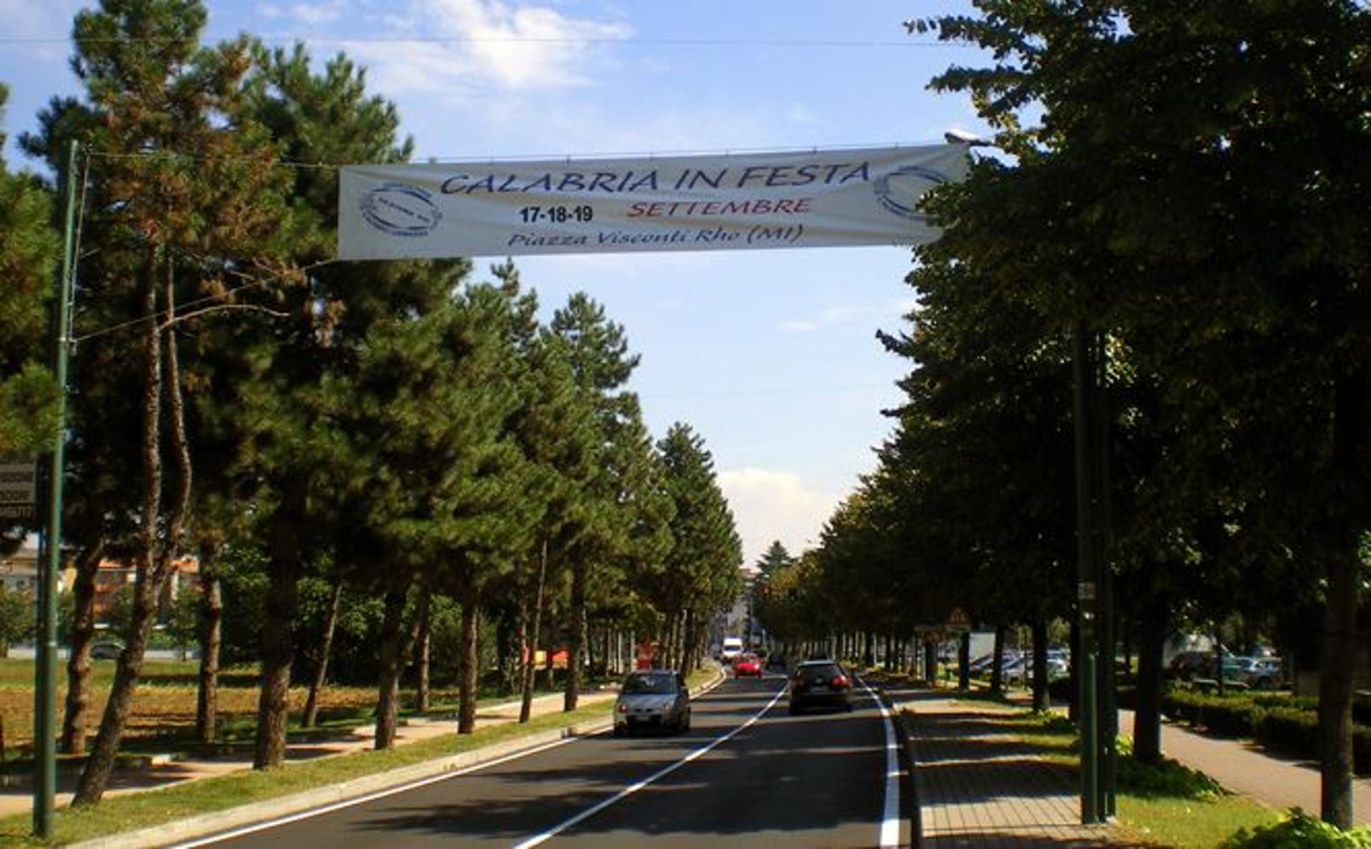 Impianto STRISCIONE a Rho, in zona Burbar