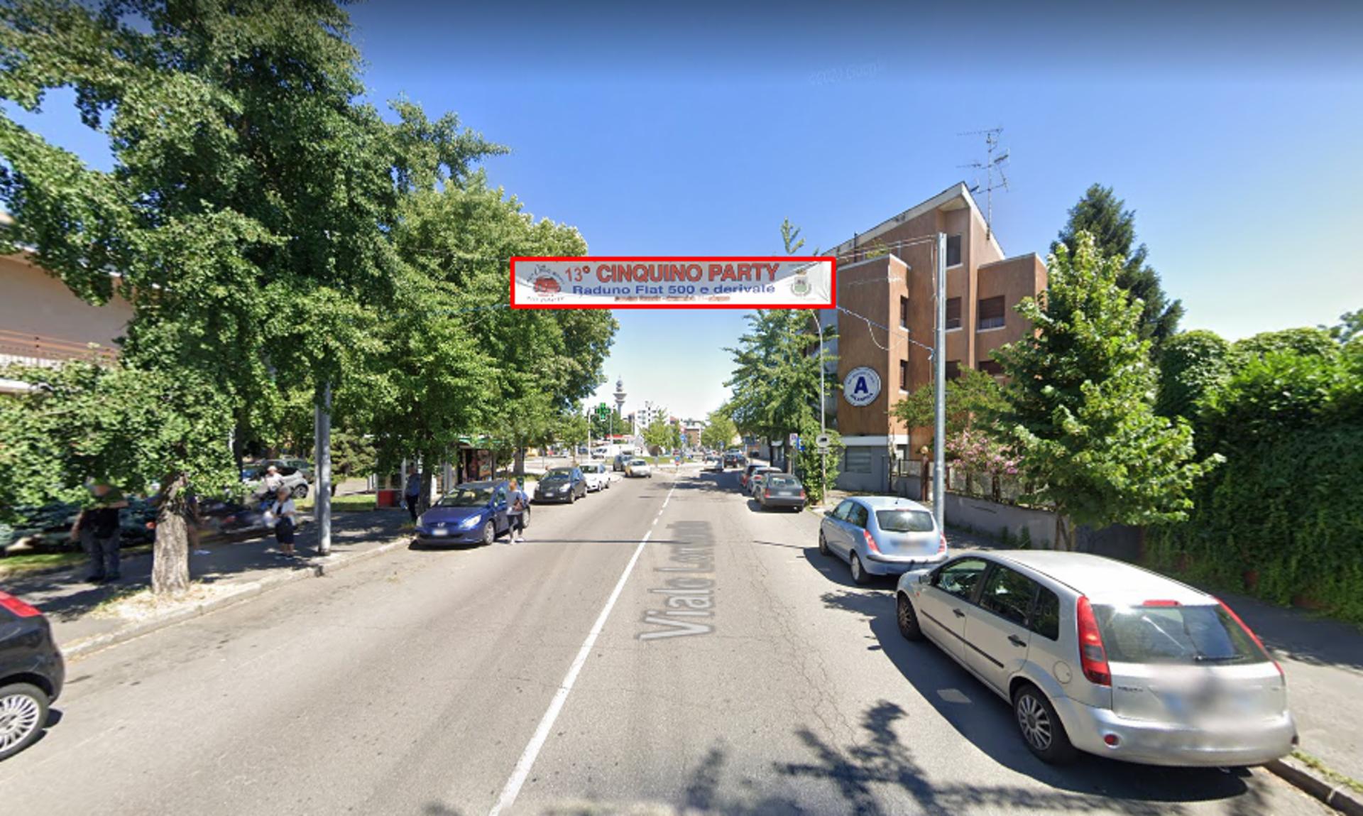 Impianto STRISCIONE a Rozzano, in zona Ristorante MARRO grill pizza