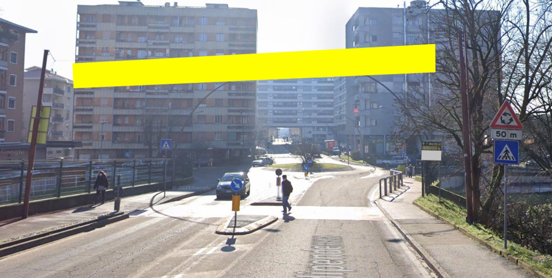 Impianto STRISCIONE a Trezzano sul Naviglio, in zona Hair shop