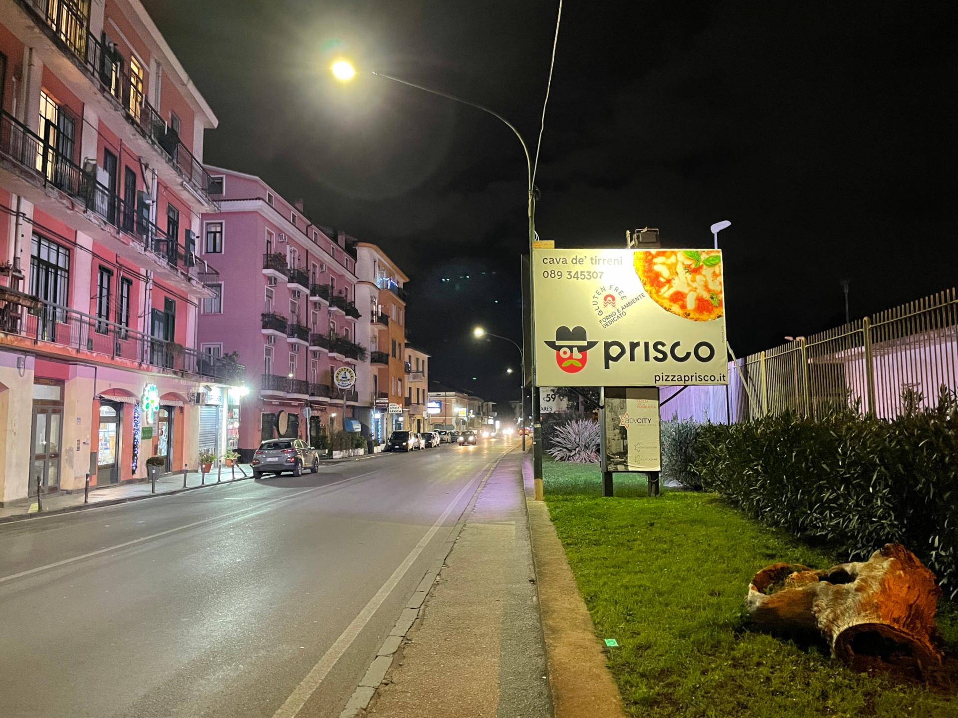 Impianto POSTER a Cava de' Tirreni, in zona Servillo Pizza