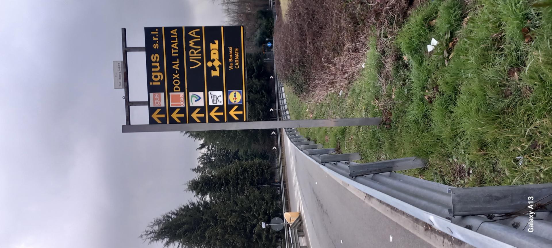 Impianto a SP177 KM 7+120/SX  Usmate Velate