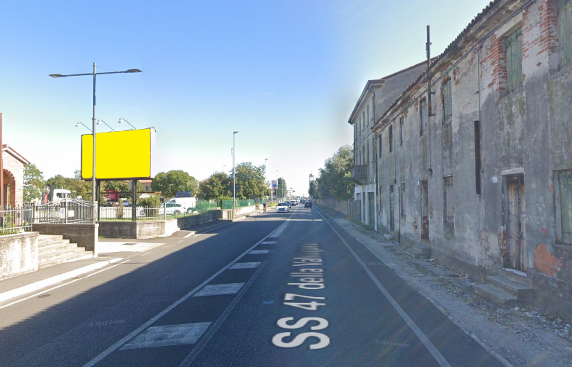 Impianto a S.S. 47 Via Parolini ingresso città da Padova  Bassano del Grappa