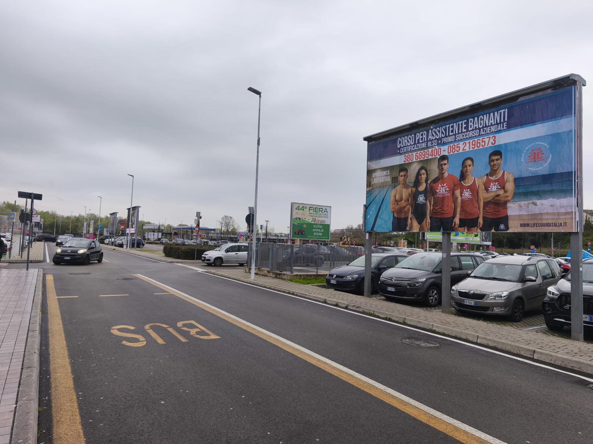 Impianto 6 X 3 a Chieti, in zona Bershka
