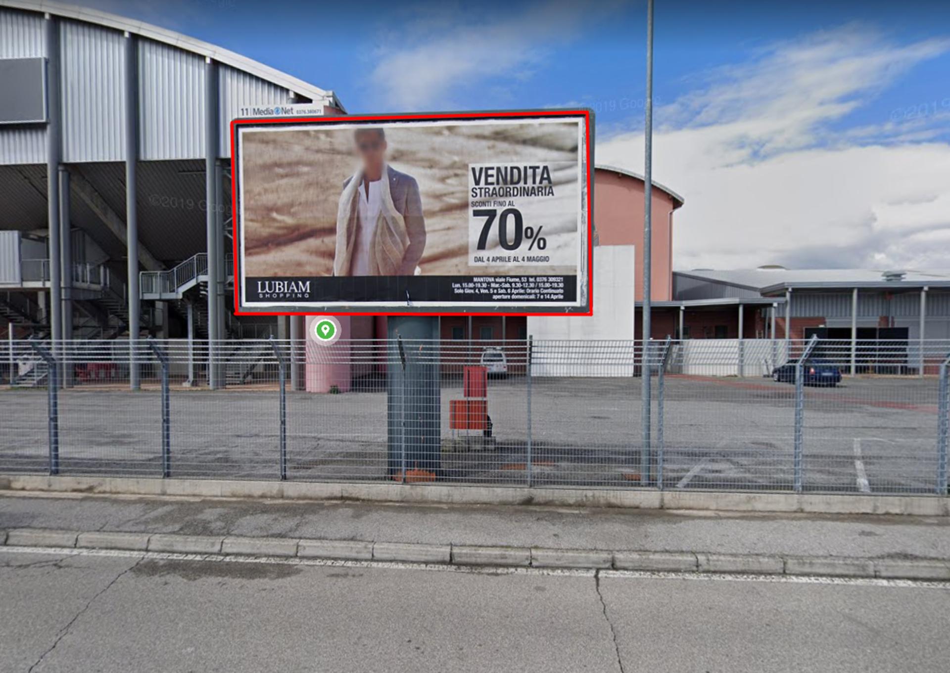 Impianto 6 X 3 a Mantova, in zona MediaWorld