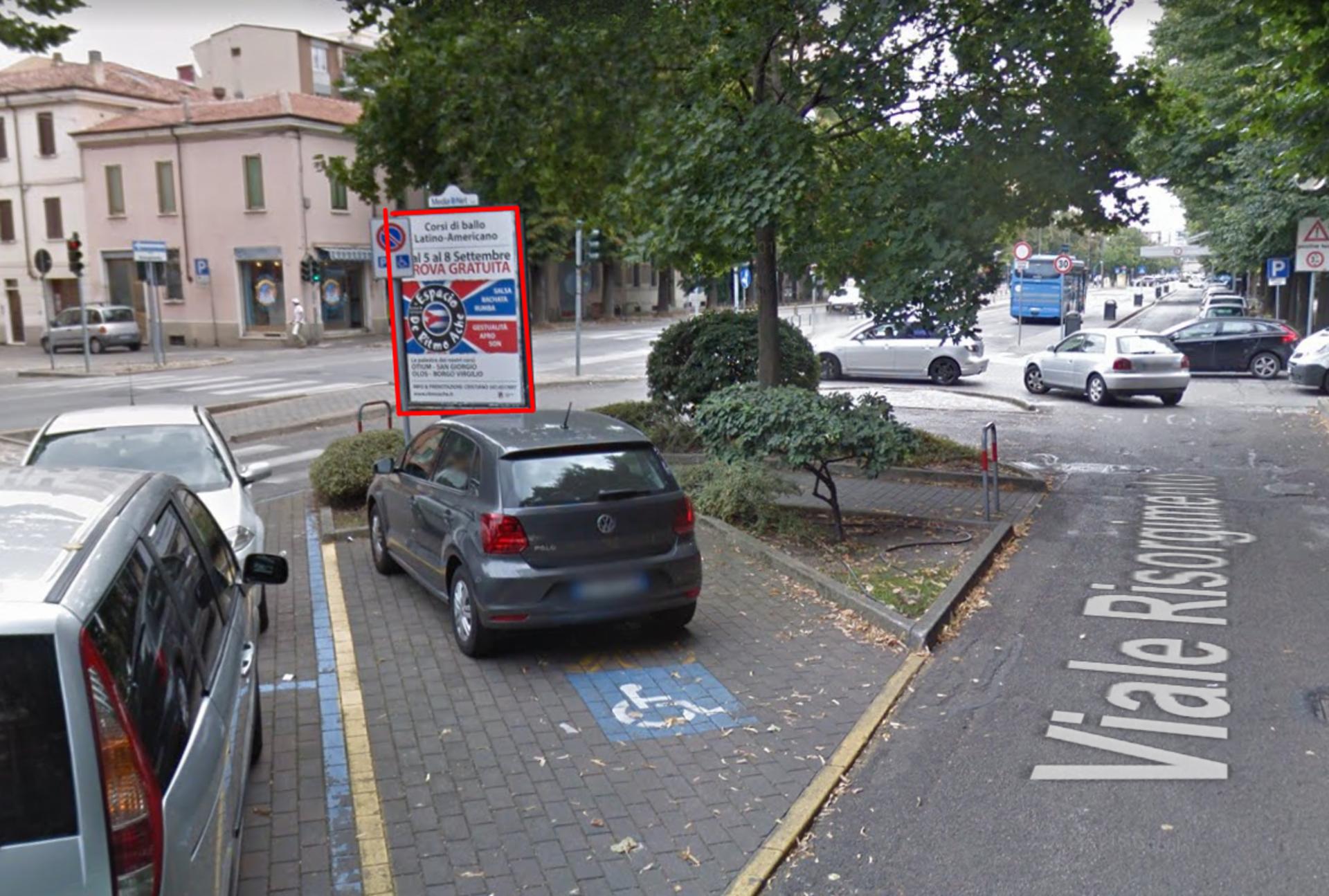 Impianto STENDARDO a Mantova, in zona Chiesa di San Sebastiano