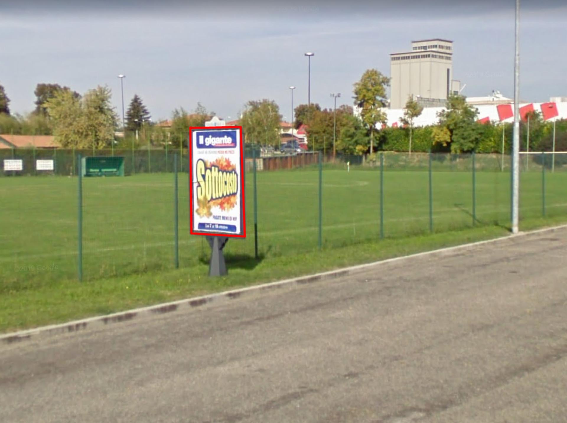 Impianto STENDARDO a Mantova, in zona Lidl
