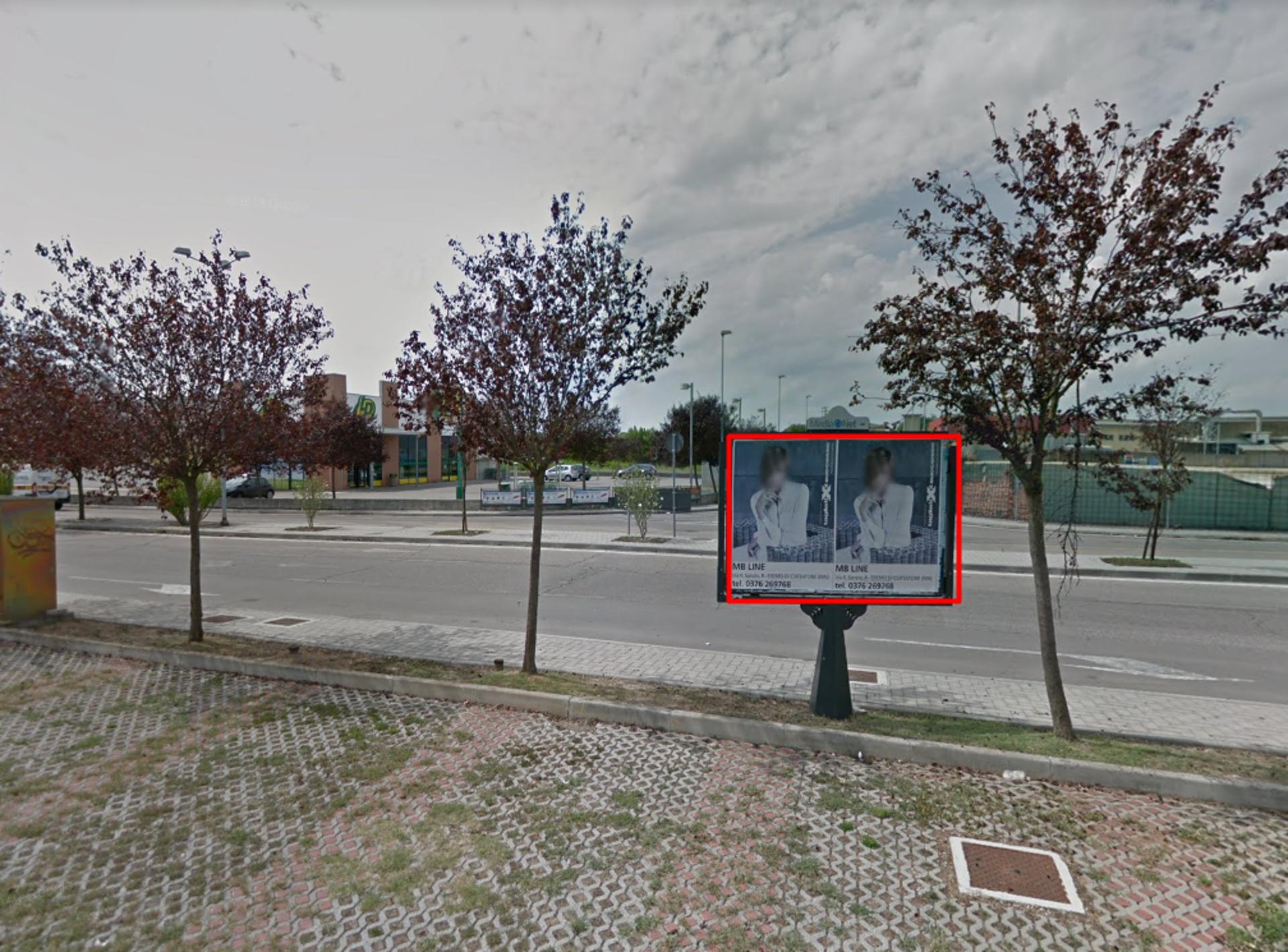 Impianto STENDARDO a Curtatone, in zona Deichmann