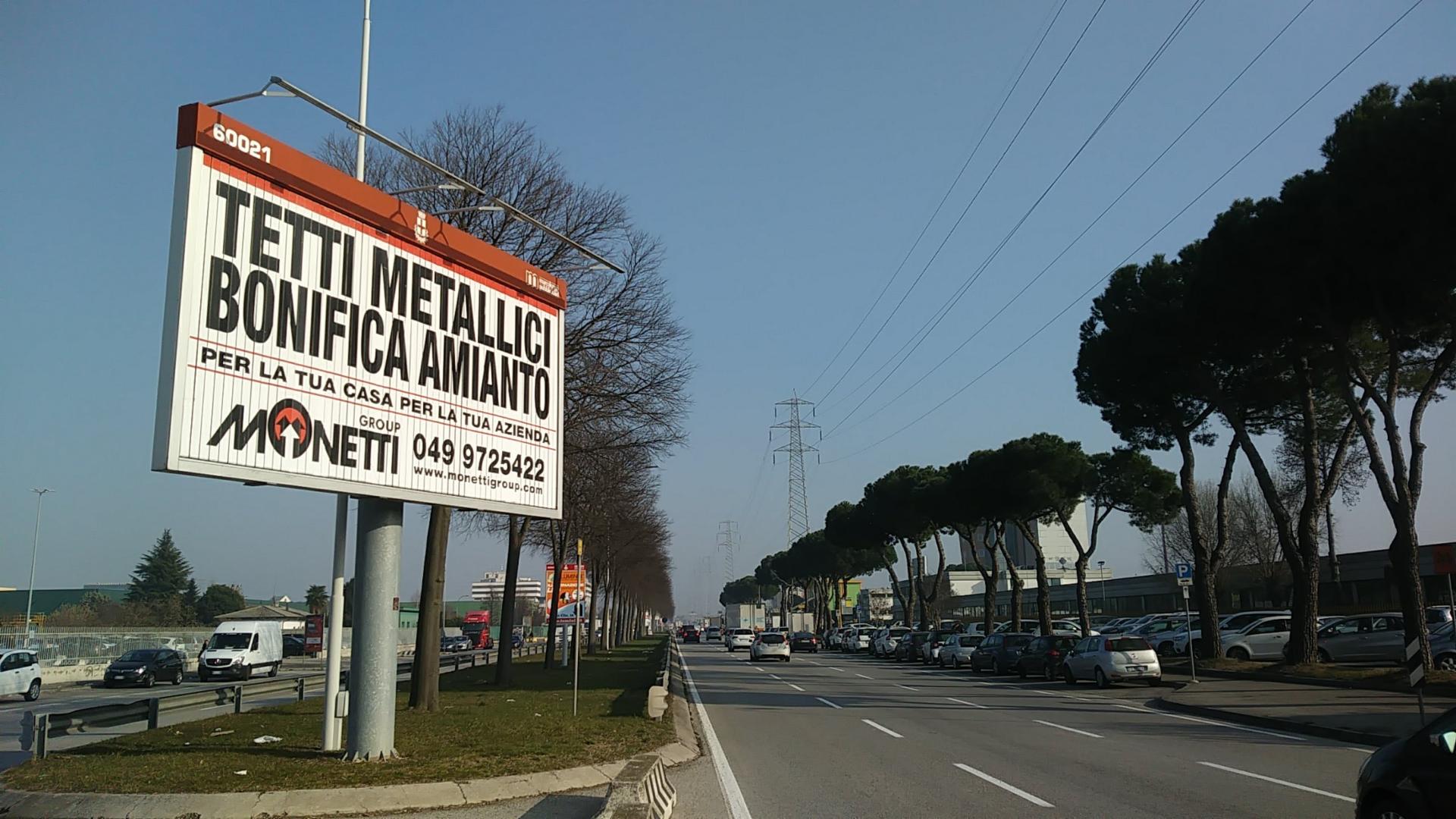 Impianto a Corso Stati Uniti n. 11- fronte Iperlando - direzione Saonara  Padova