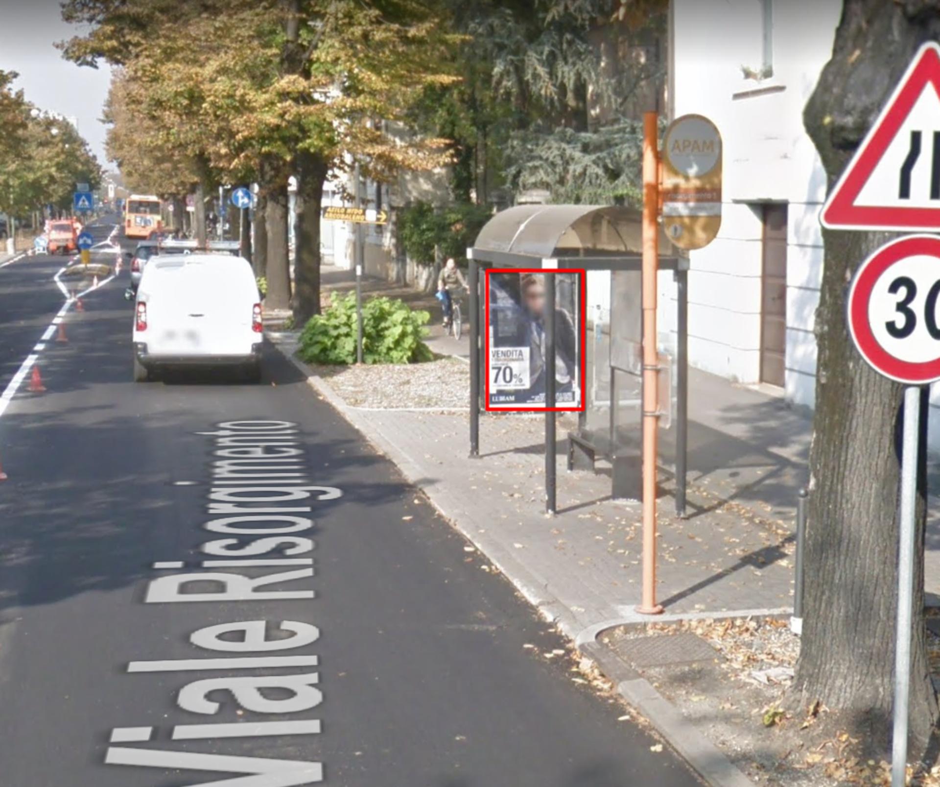 Impianto PENSILINA a Mantova, in zona Chiesa di Santo Spirito