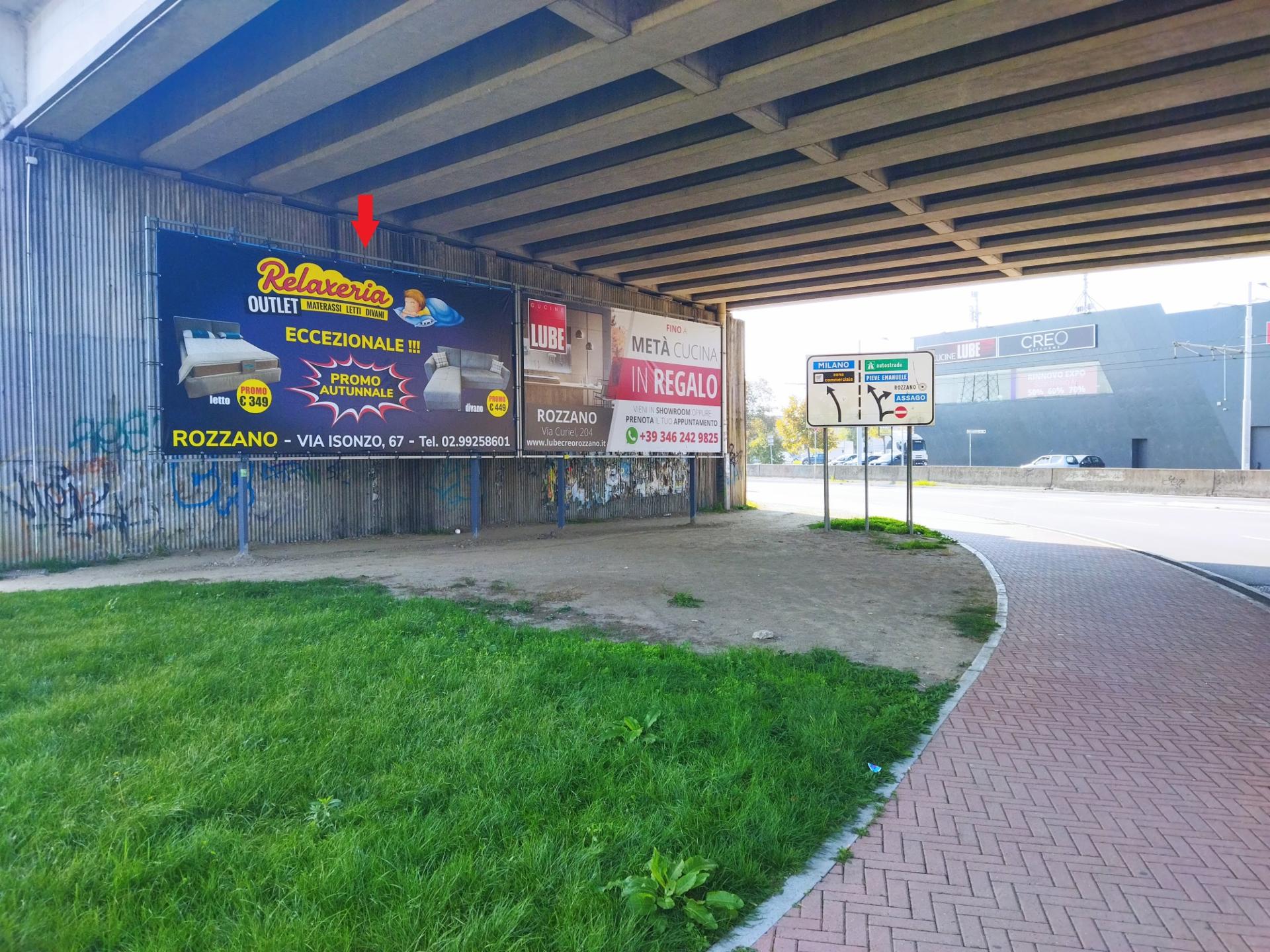 Impianto 6 X 3 a Rozzano, in zona McDonald's