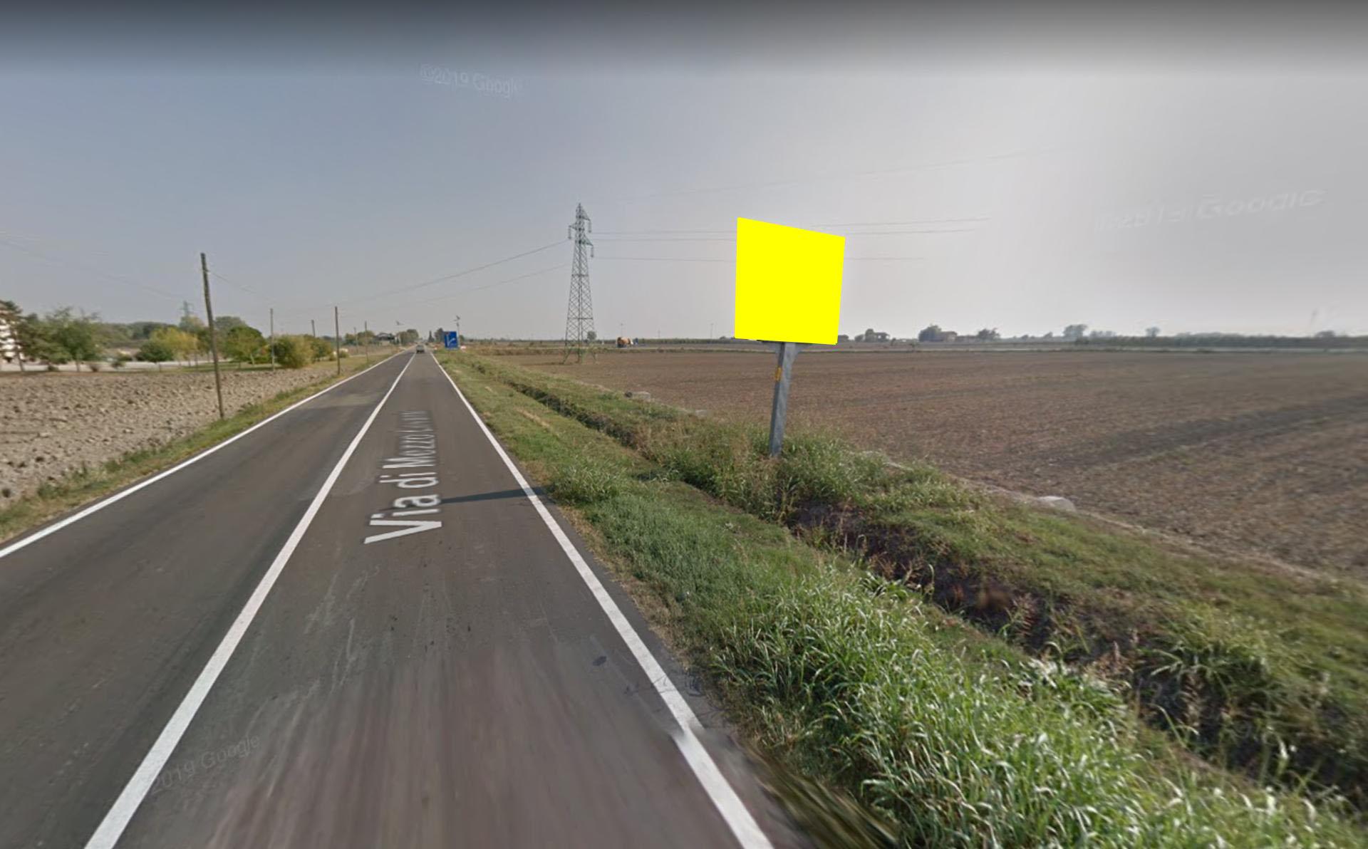 Impianto CARTELLONISTICA a Crevalcore, in zona Beni Comunali Bivio Zuccherificio