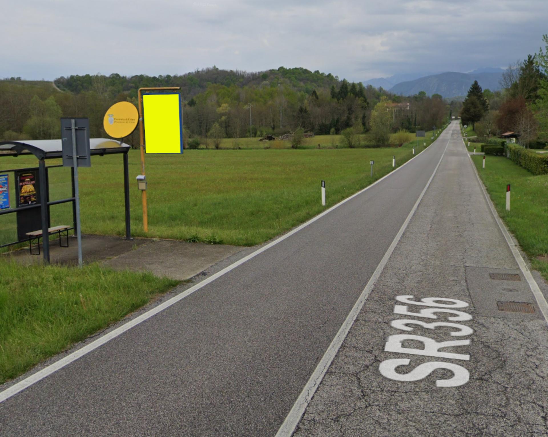 Impianto a STATALE BORGO FARIS RACCHIUSO 356 Km 14+900/DX  SS 356 KM 14+900/DX BORGO FARIS RACCHIUSO  Attimis