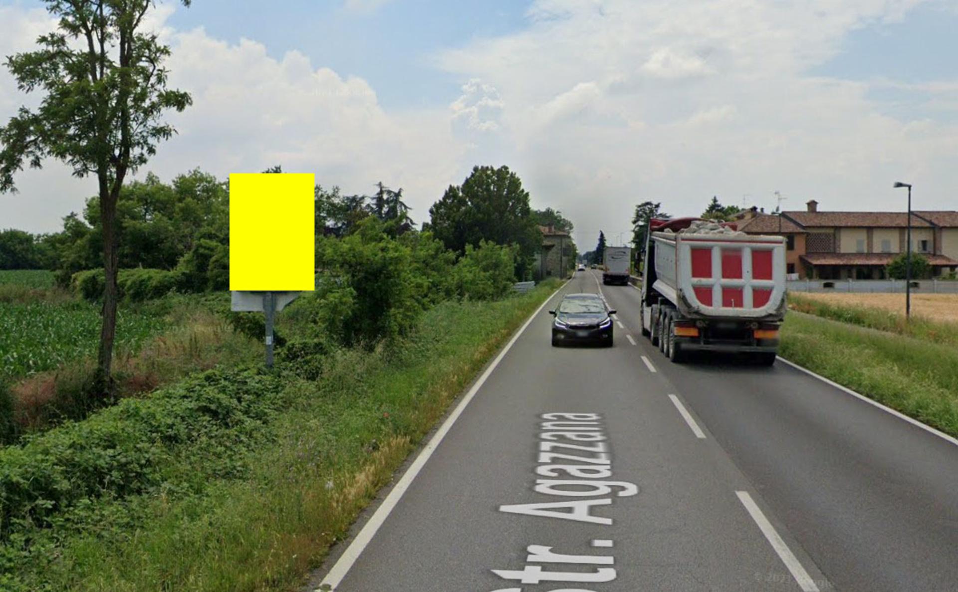 Impianto CARTELLONISTICA a Piacenza, in zona Strada Agazzana, Fr. Bivio Vallera